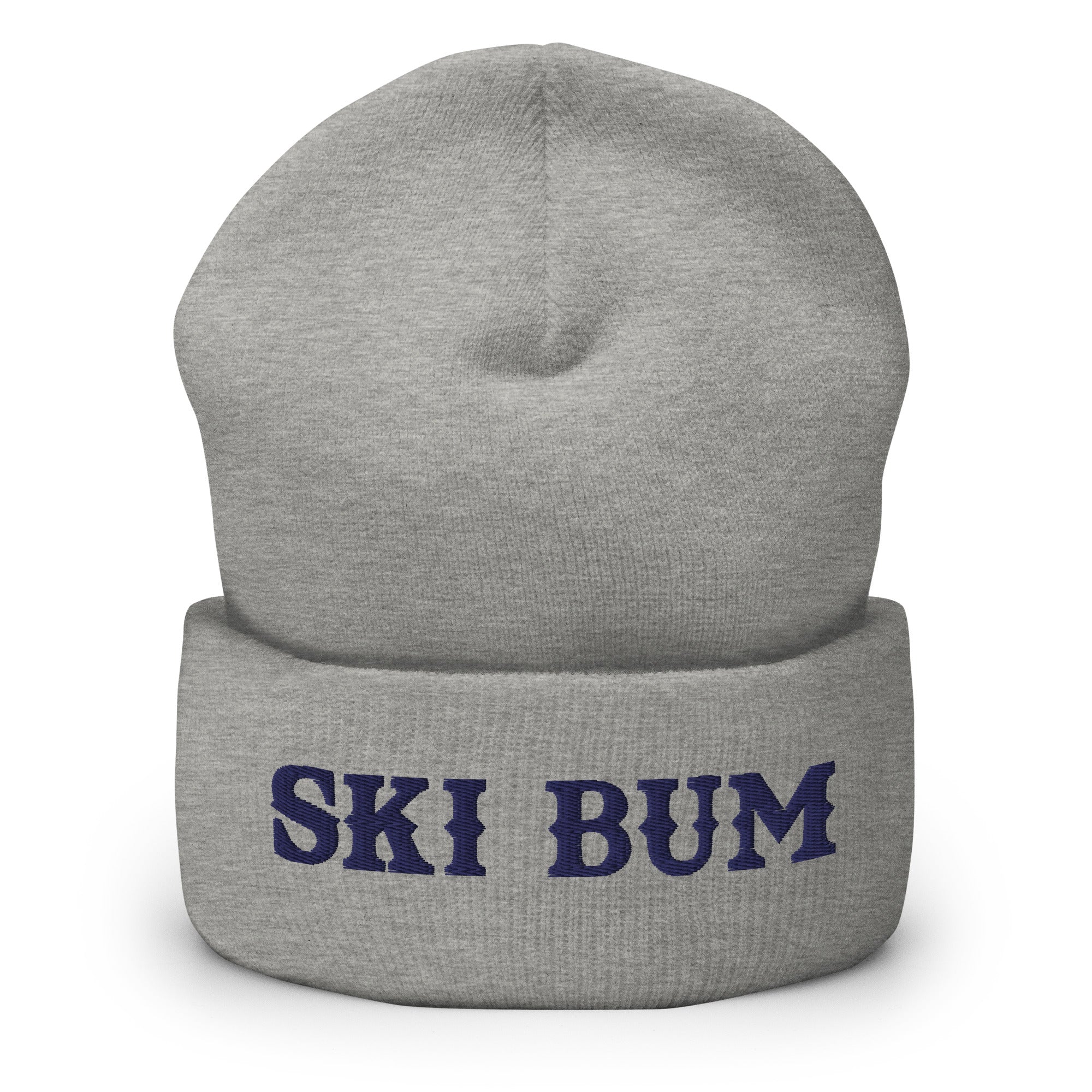 Bonnet old school à revers Ski Bum Navy broderie 3DPuffy