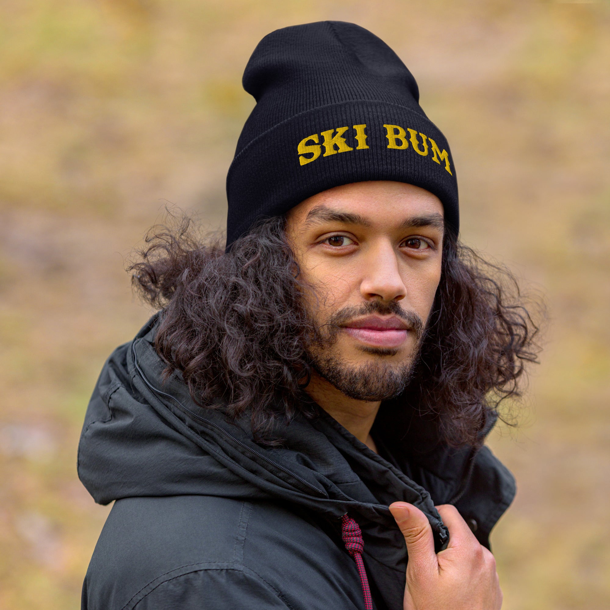 Bonnet old school à revers Ski Bum Gold