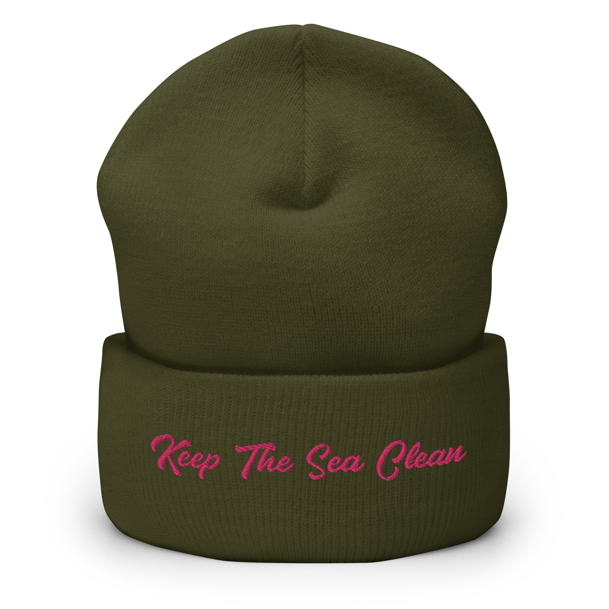 Bonnet old school à revers Keep The Sea Clean Flamingo