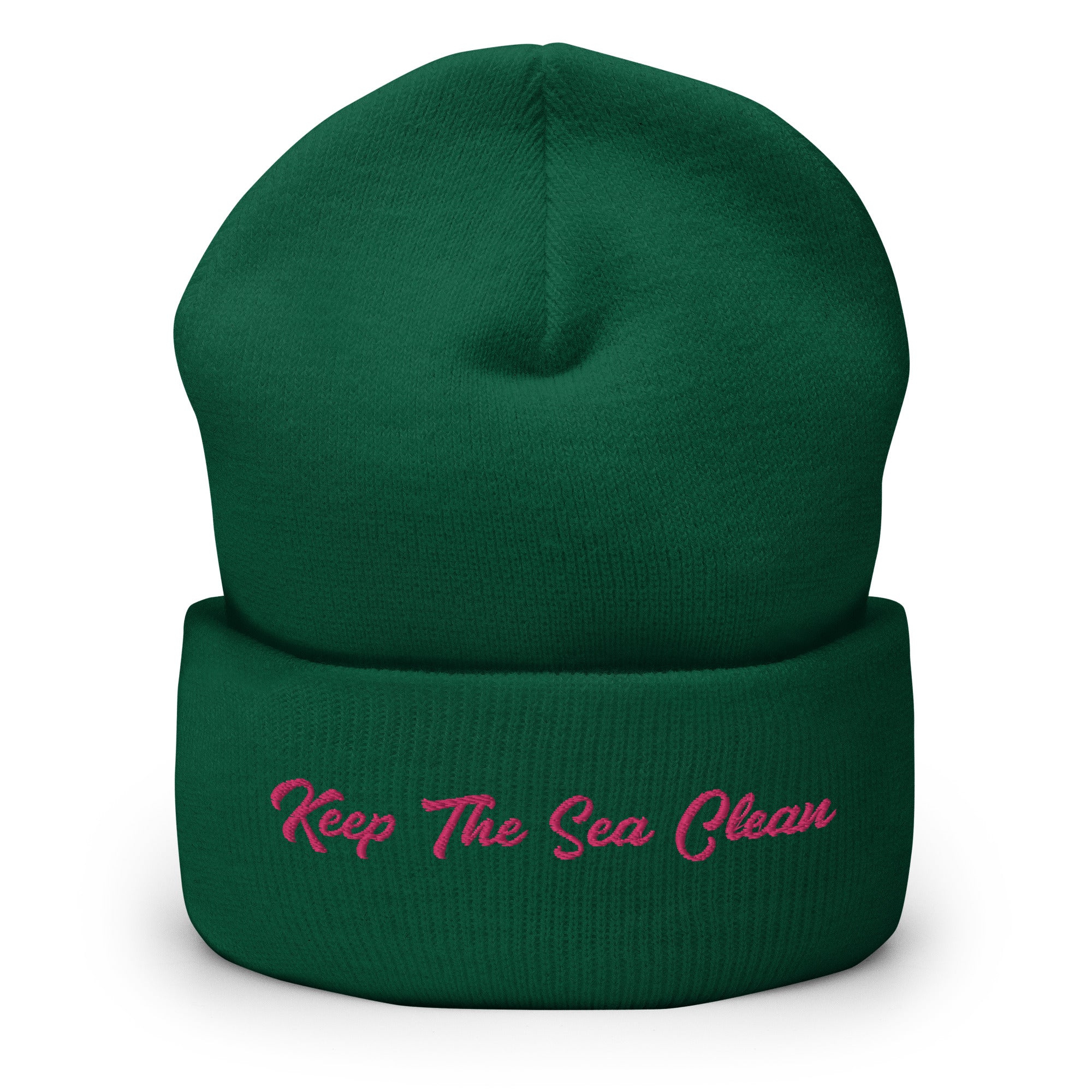Bonnet old school à revers Keep The Sea Clean Flamingo