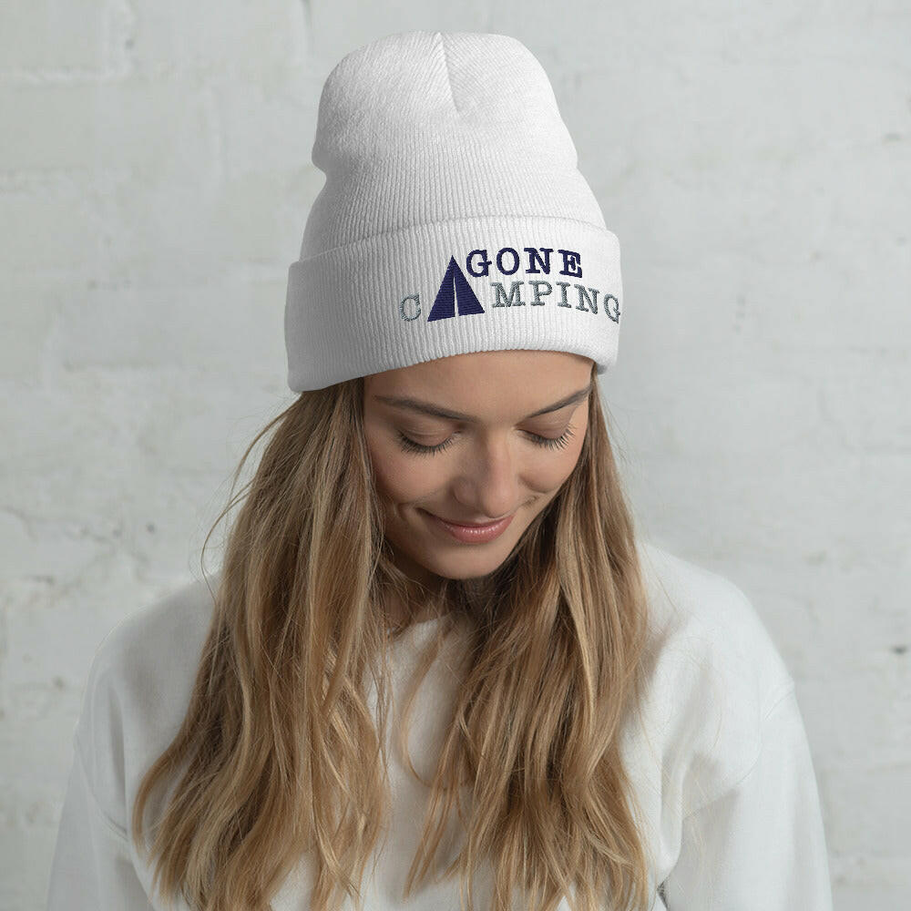 Cuffed Beanie Gone Camping Navy/Grey
