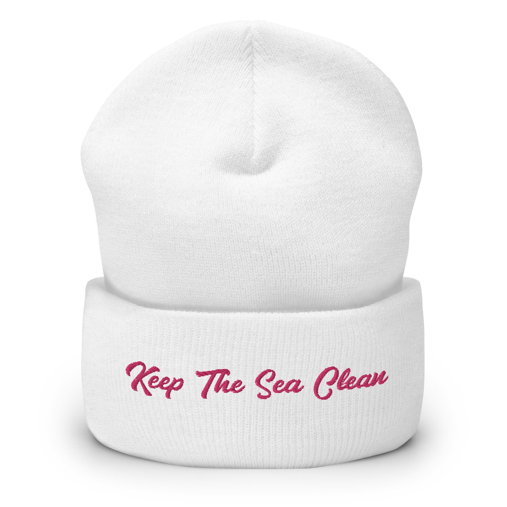 Bonnet old school à revers Keep The Sea Clean Flamingo