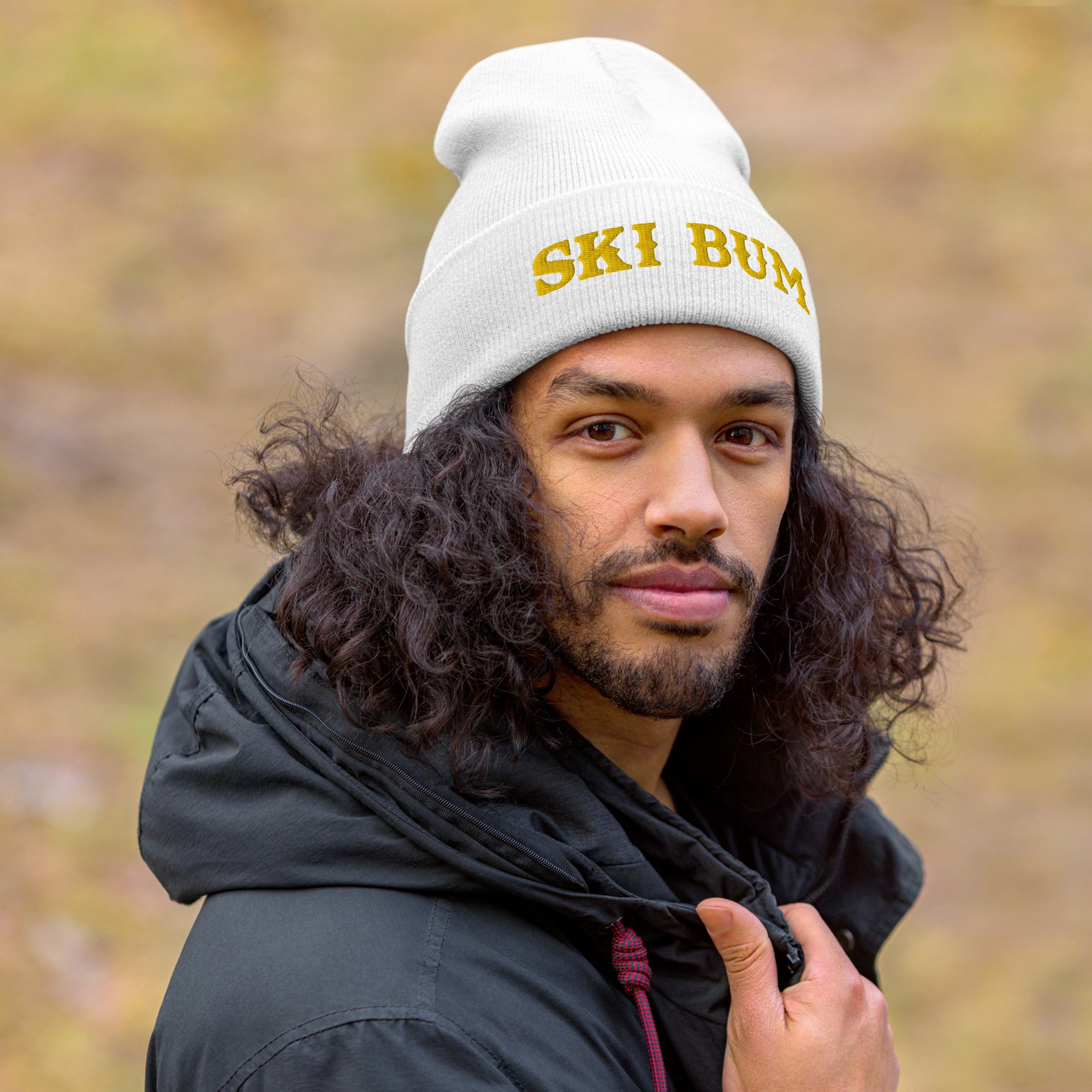 Bonnet old school à revers Ski Bum Gold