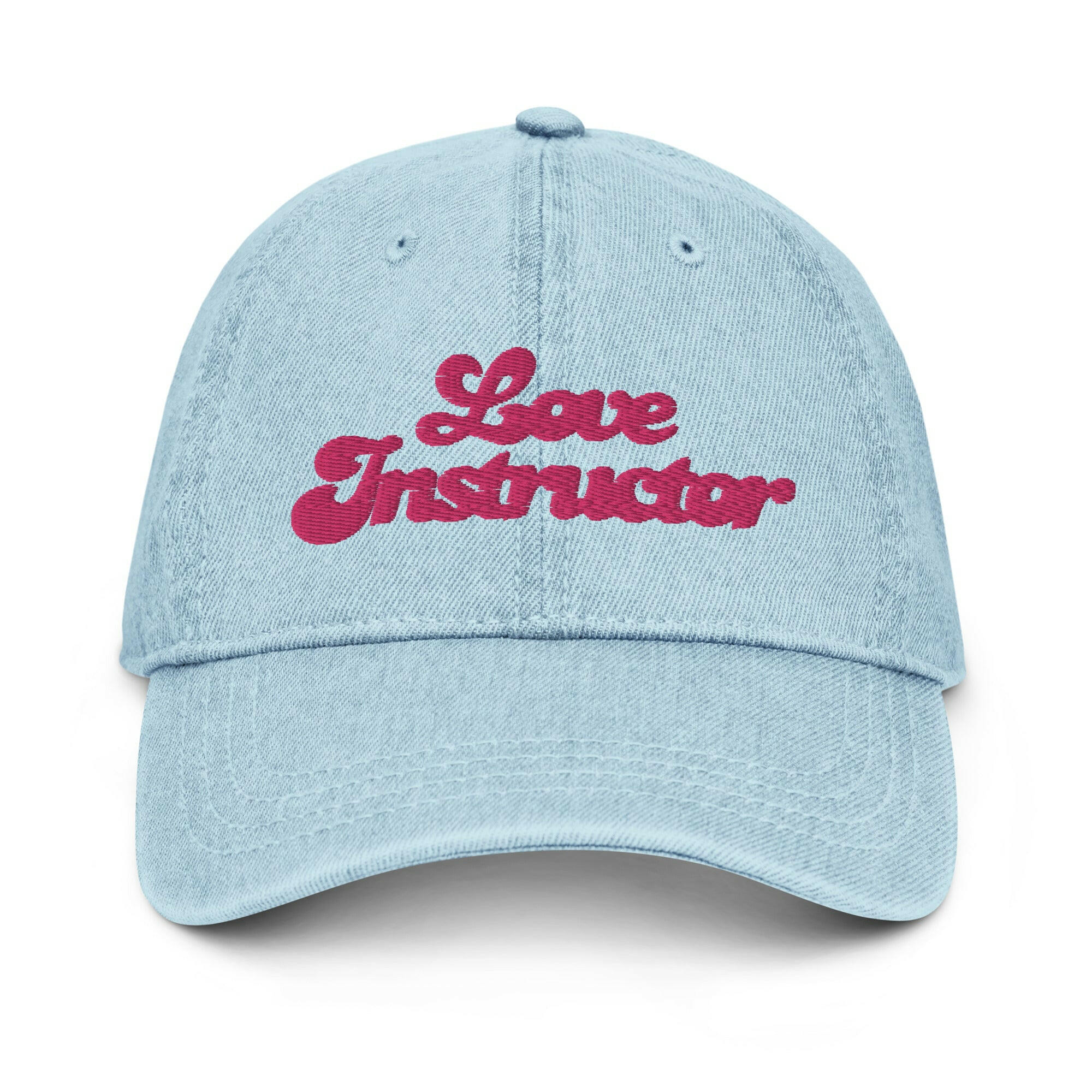 Denim cap Love instructor