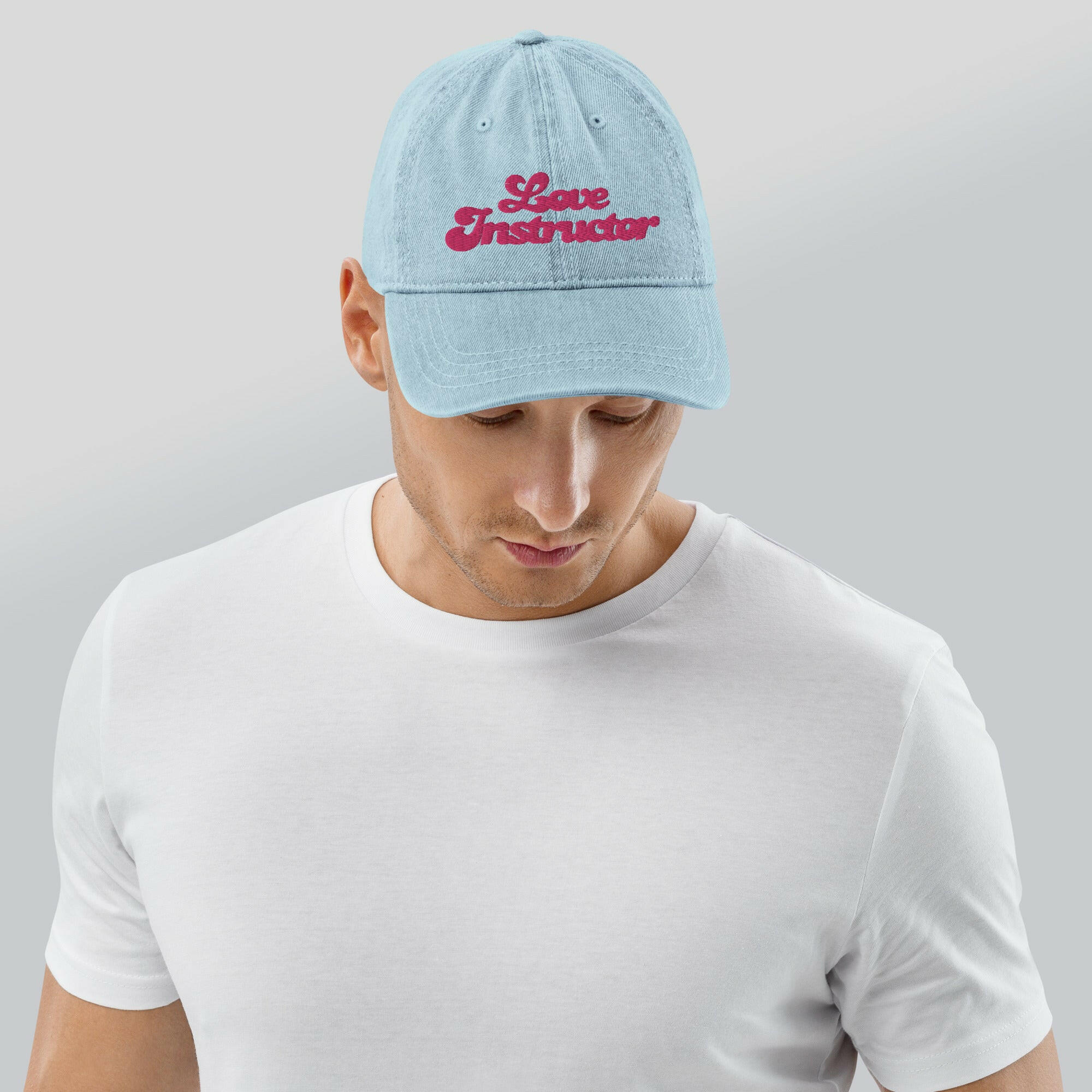 Denim cap Love instructor