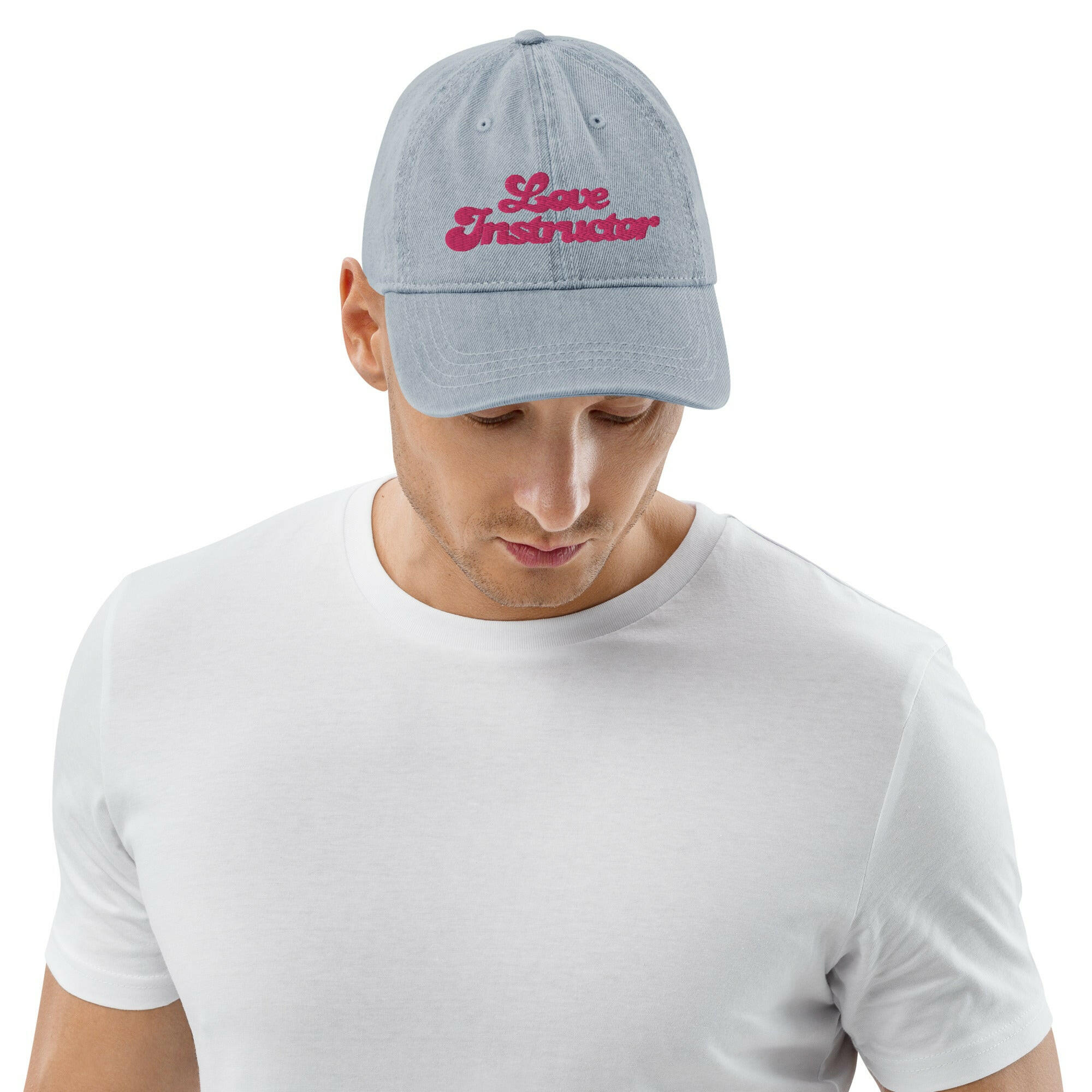 Denim cap Love instructor