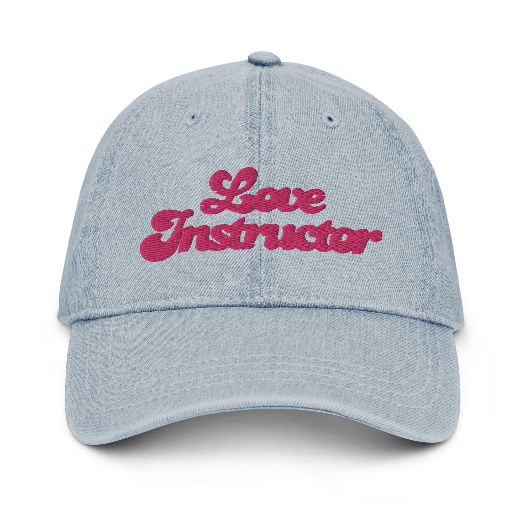 Denim cap Love instructor