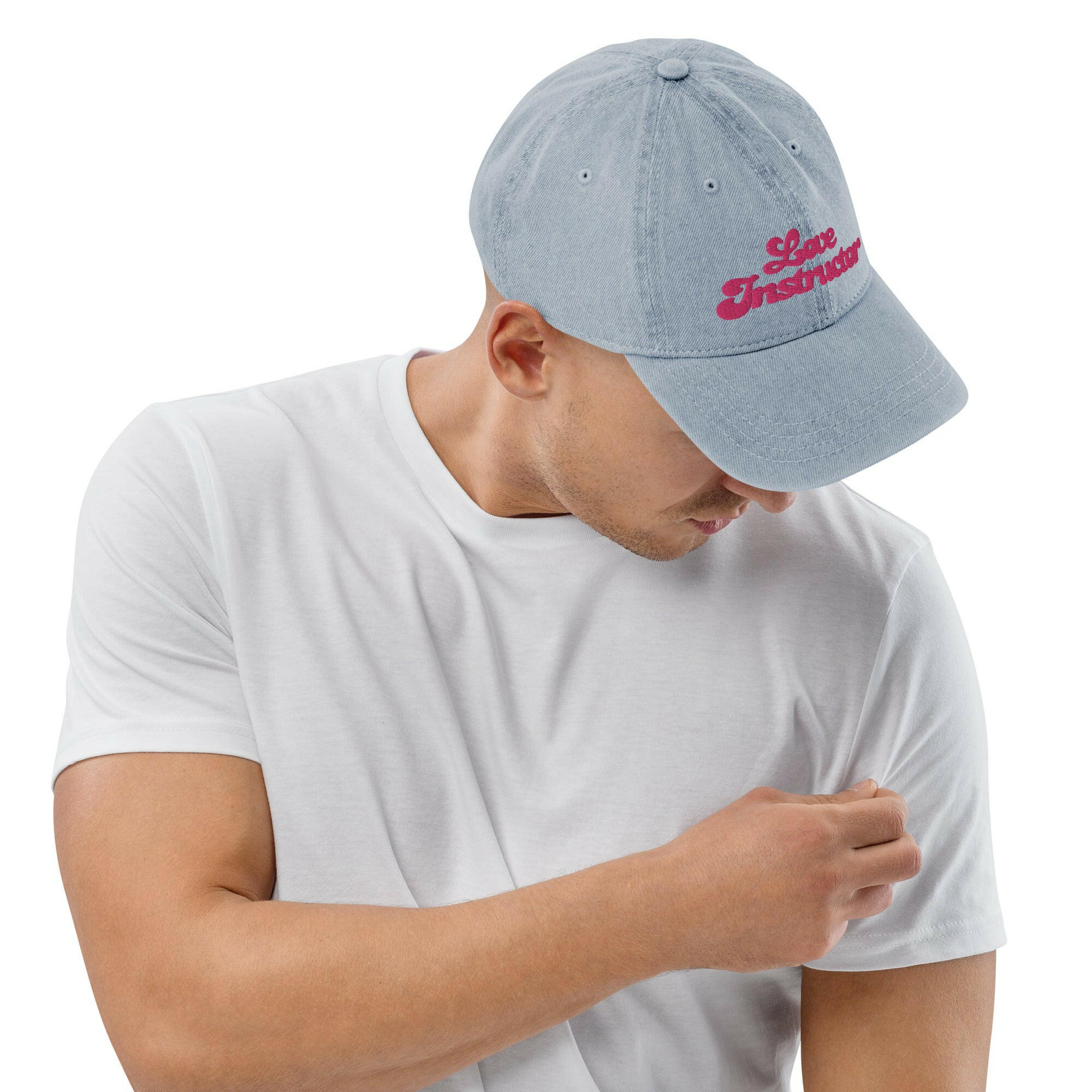 Denim cap Love instructor