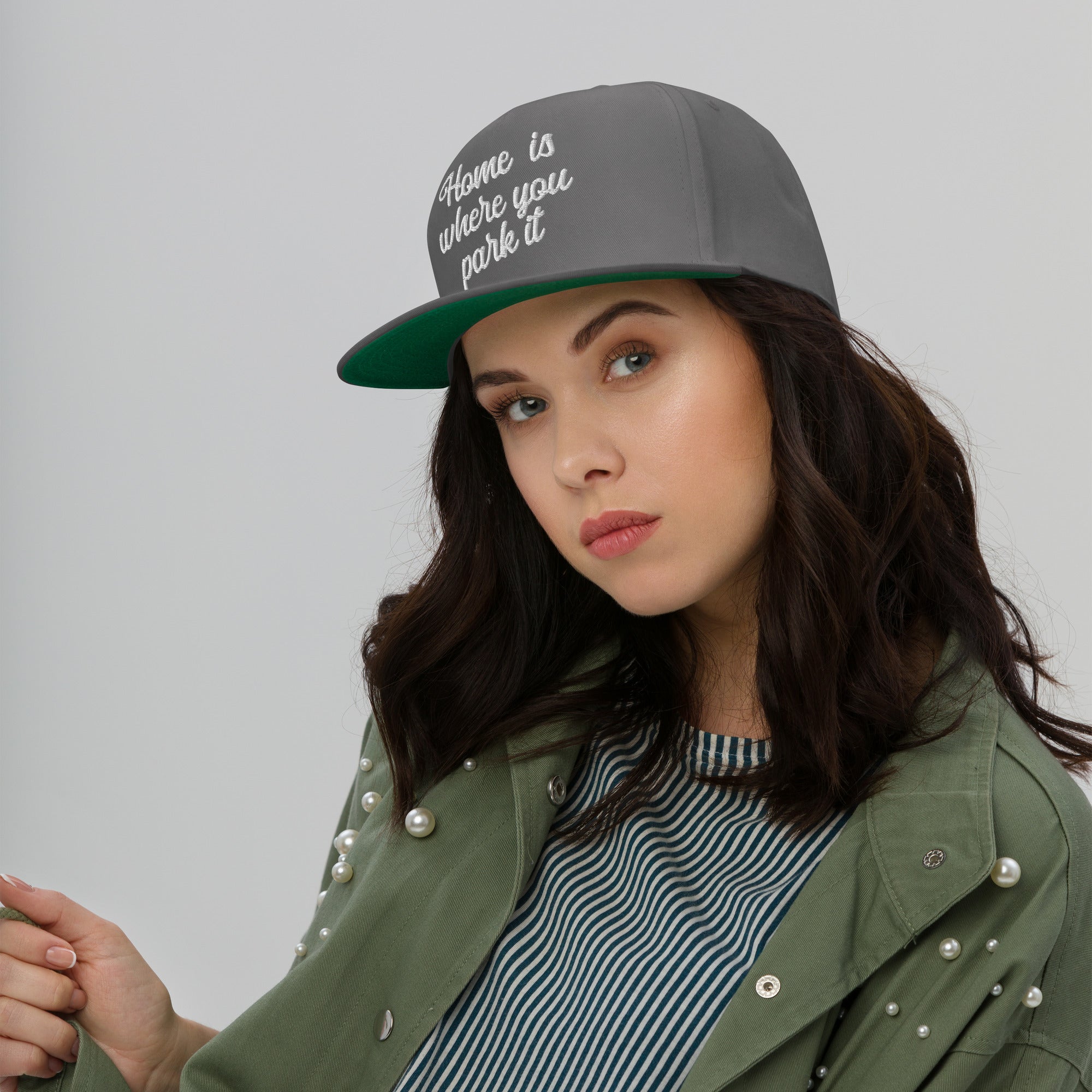 Flat Bill Cap Home is where you park it