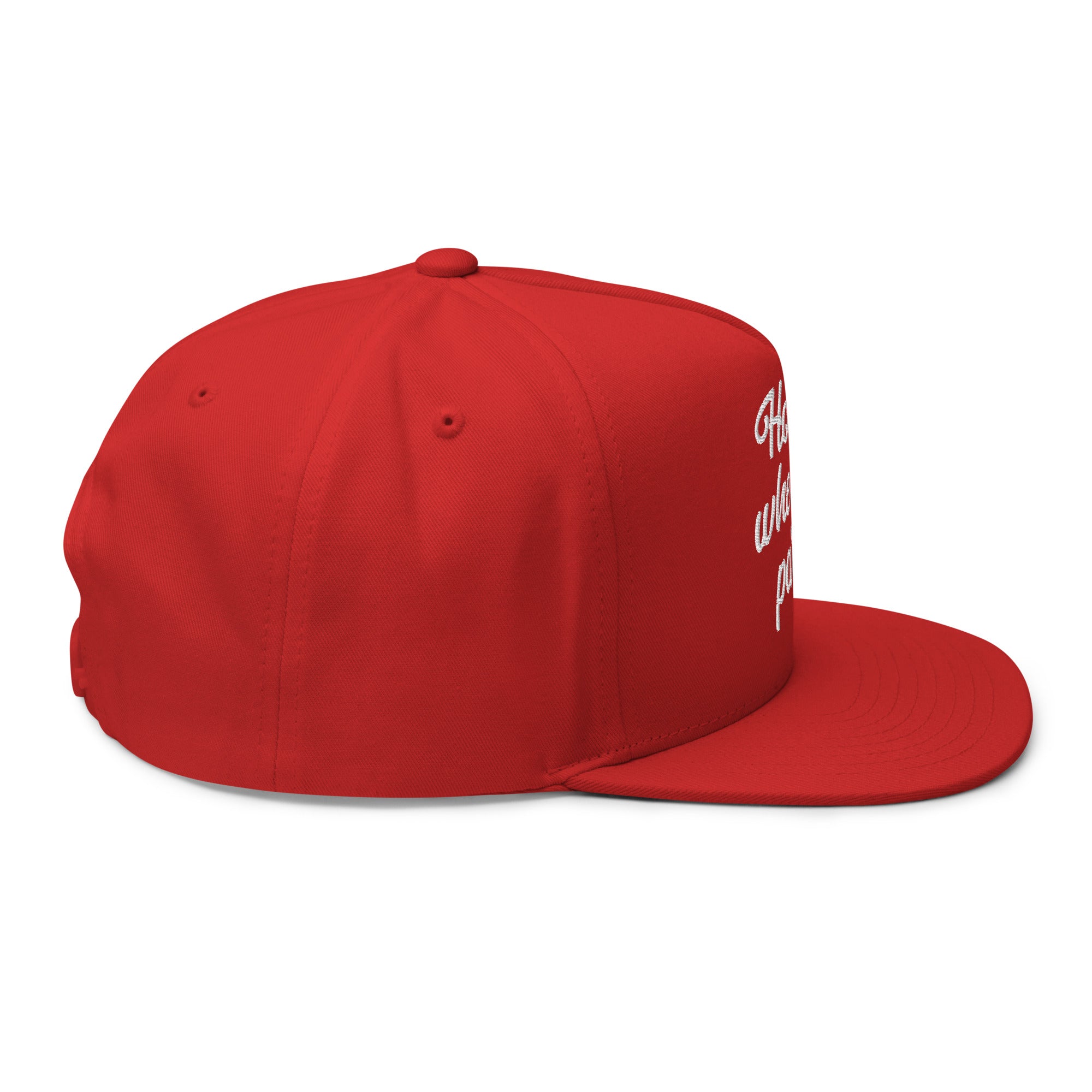 Flat Bill Cap Home is where you park it
