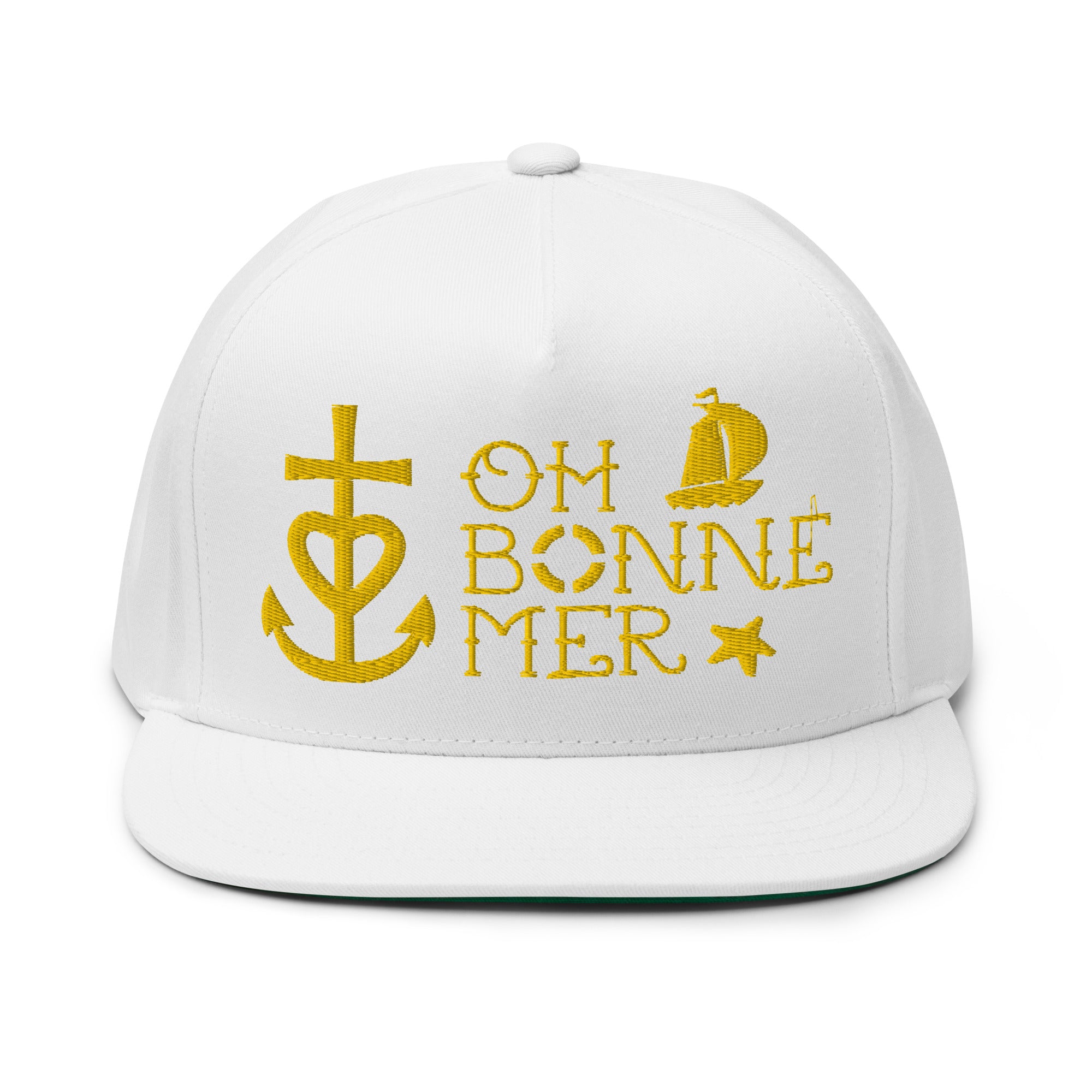 Casquette à Visière Plate en coton sergé Oh Bonne Mer 2 grand motif