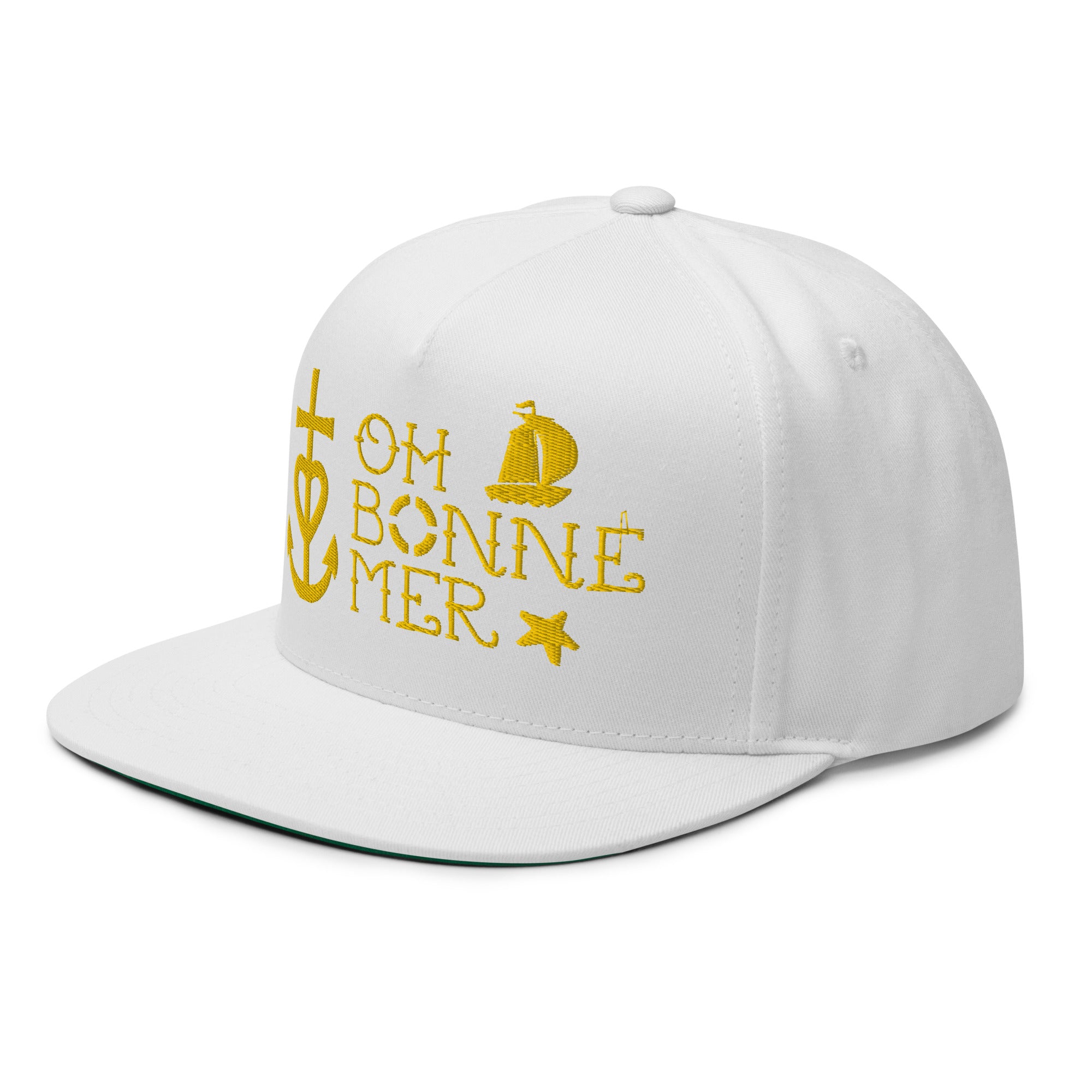 Casquette à Visière Plate en coton sergé Oh Bonne Mer 2 grand motif