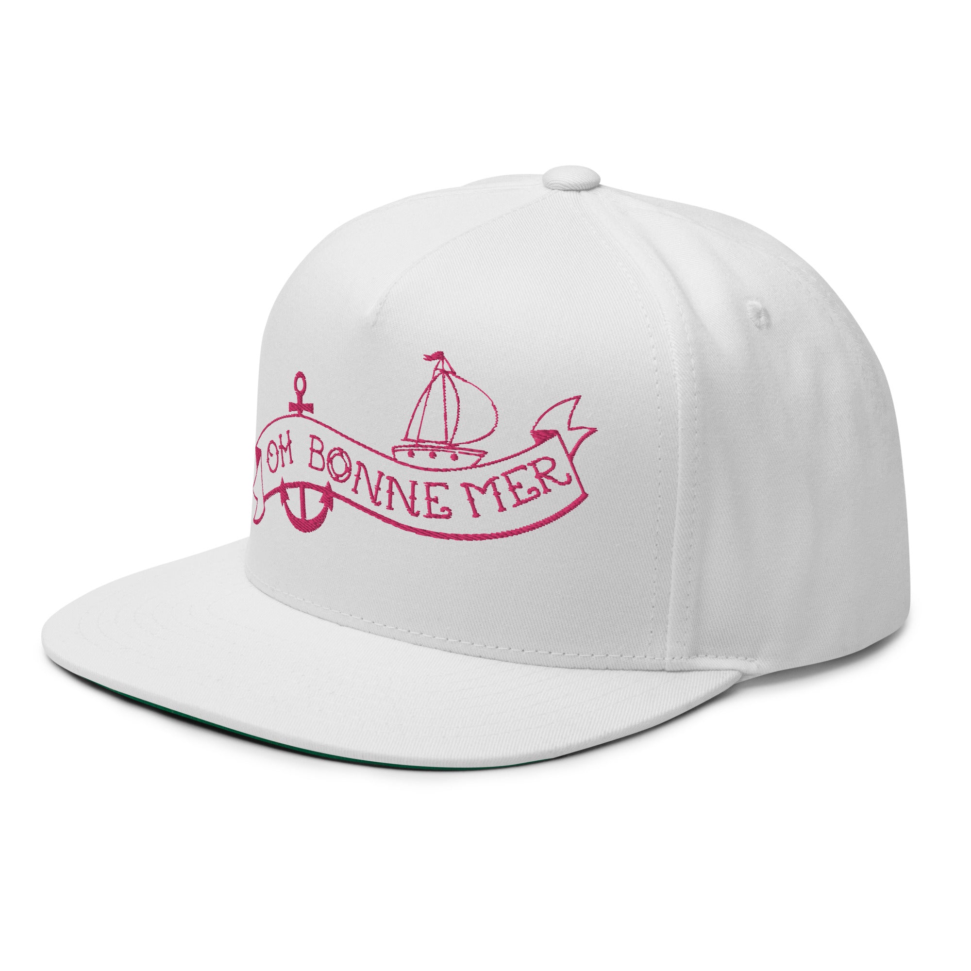 Casquette à Visière Plate en coton sergé Oh Bonne Mer Tattoo Flamingo