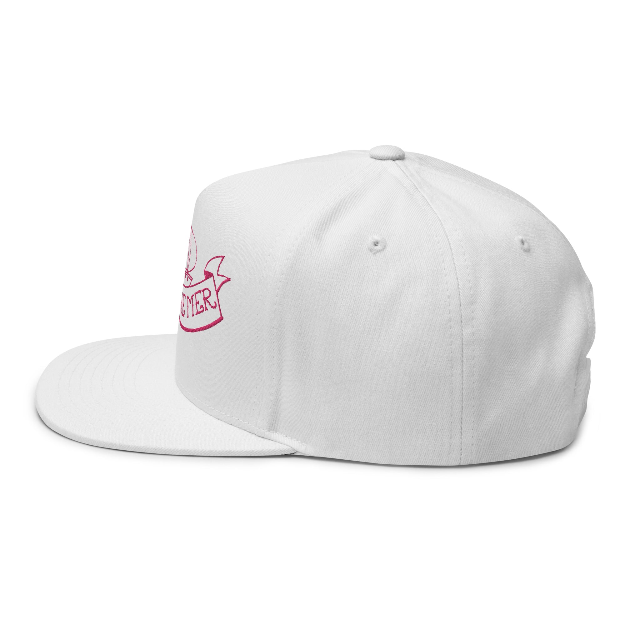 Casquette à Visière Plate en coton sergé Oh Bonne Mer Tattoo Flamingo