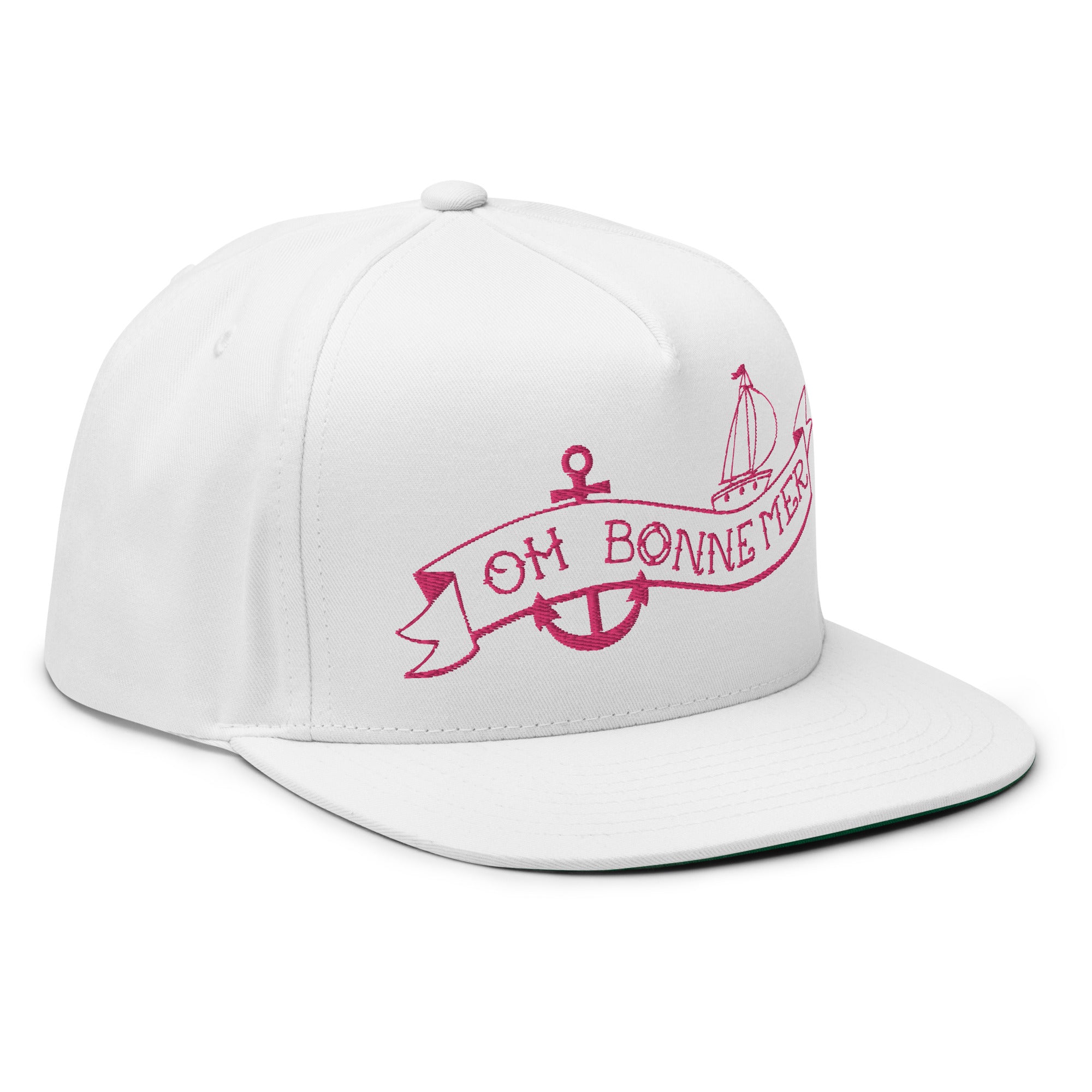 Casquette à Visière Plate en coton sergé Oh Bonne Mer Tattoo Flamingo