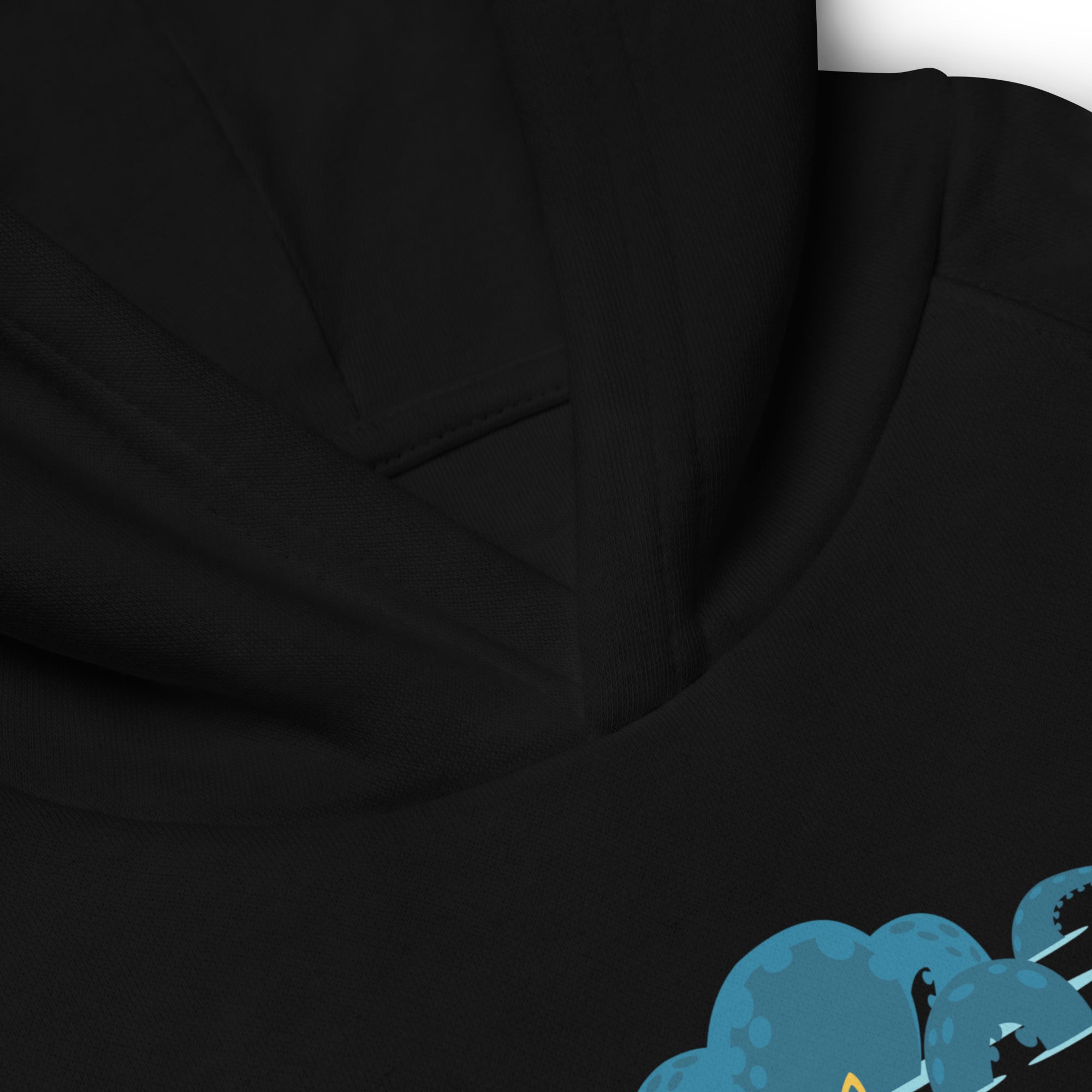 Sweat à capuche écologique pour enfants Octopus Blue