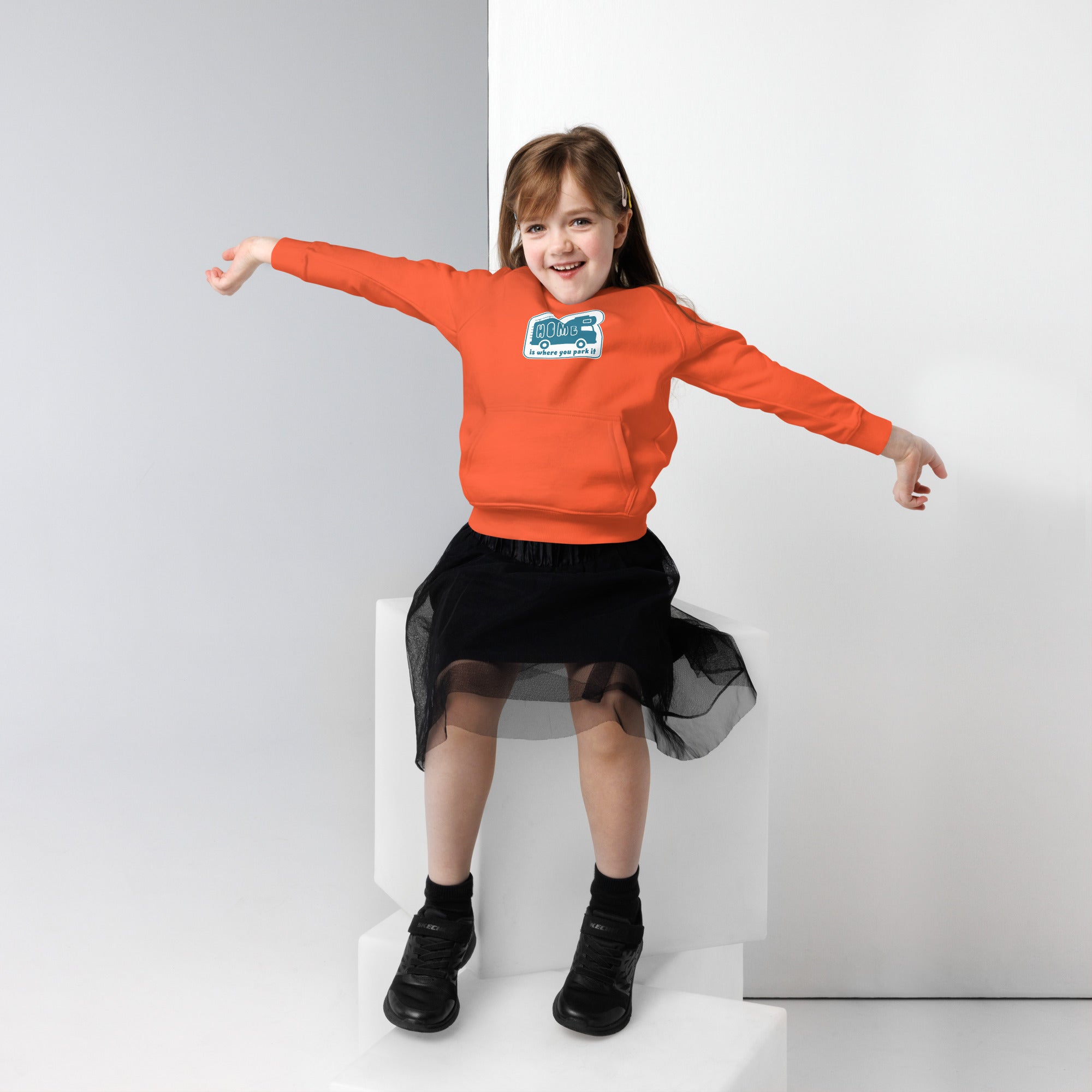 Sweat à capuche écologique pour enfants Bold Camper Van