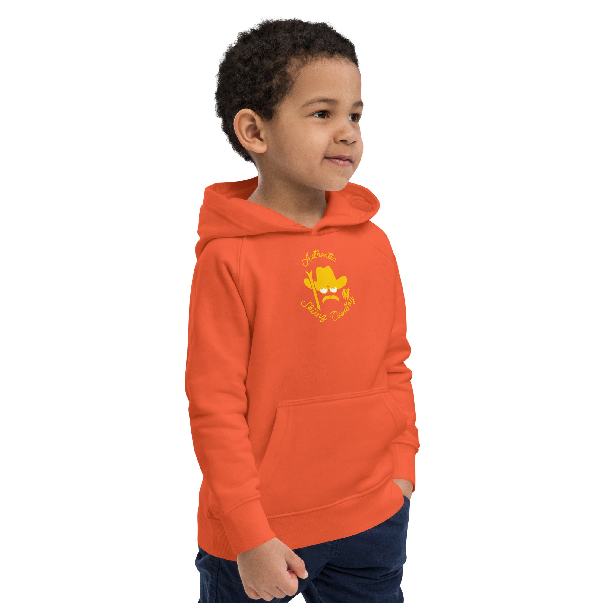 Sweat à capuche écologique pour enfants Authentic Skiing Cowboy