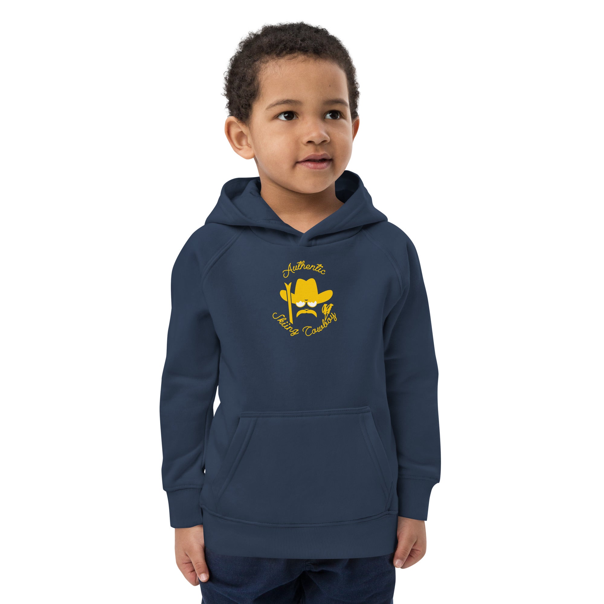 Sweat à capuche écologique pour enfants Authentic Skiing Cowboy