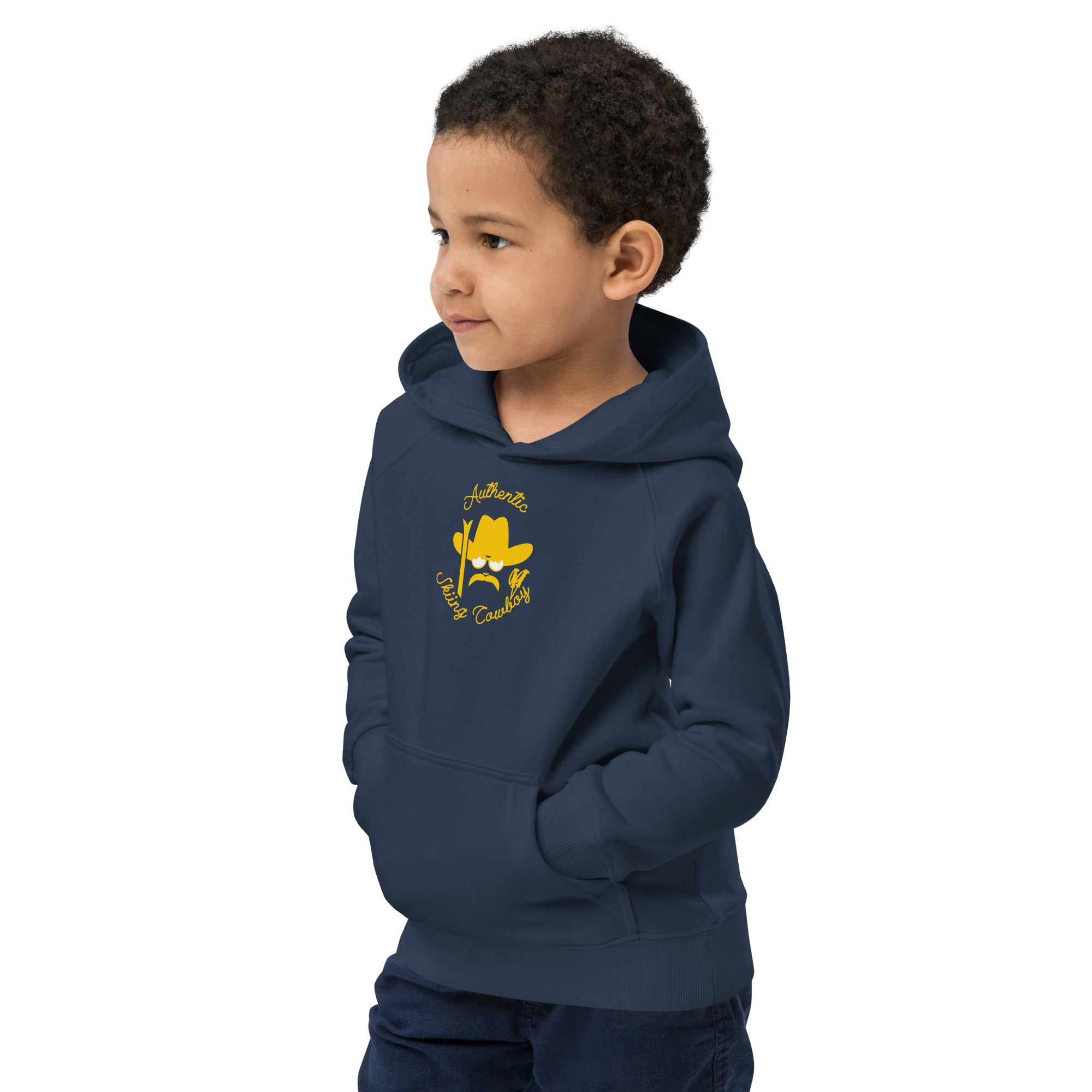 Sweat à capuche écologique pour enfants Authentic Skiing Cowboy