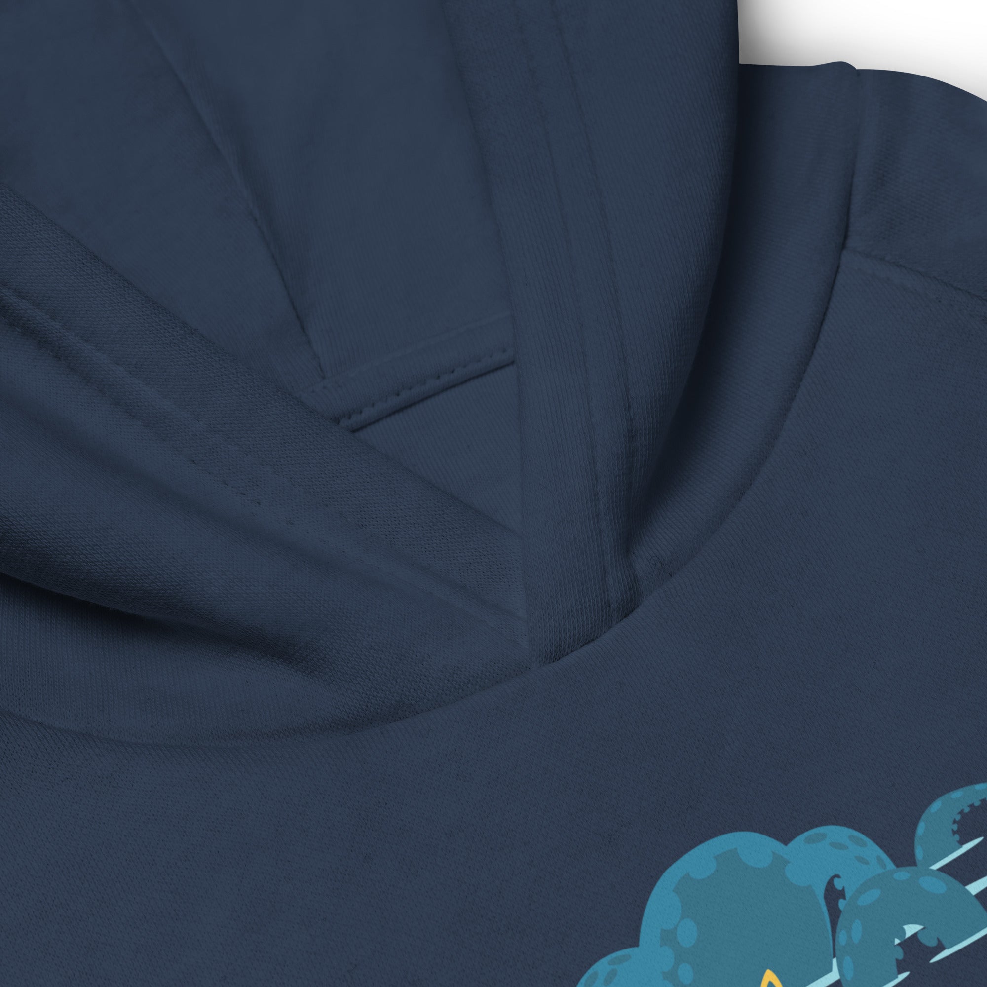 Sweat à capuche écologique pour enfants Octopus Blue