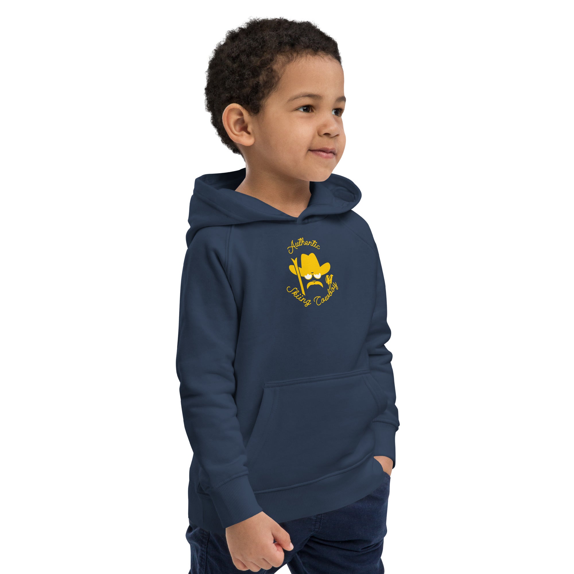 Sweat à capuche écologique pour enfants Authentic Skiing Cowboy
