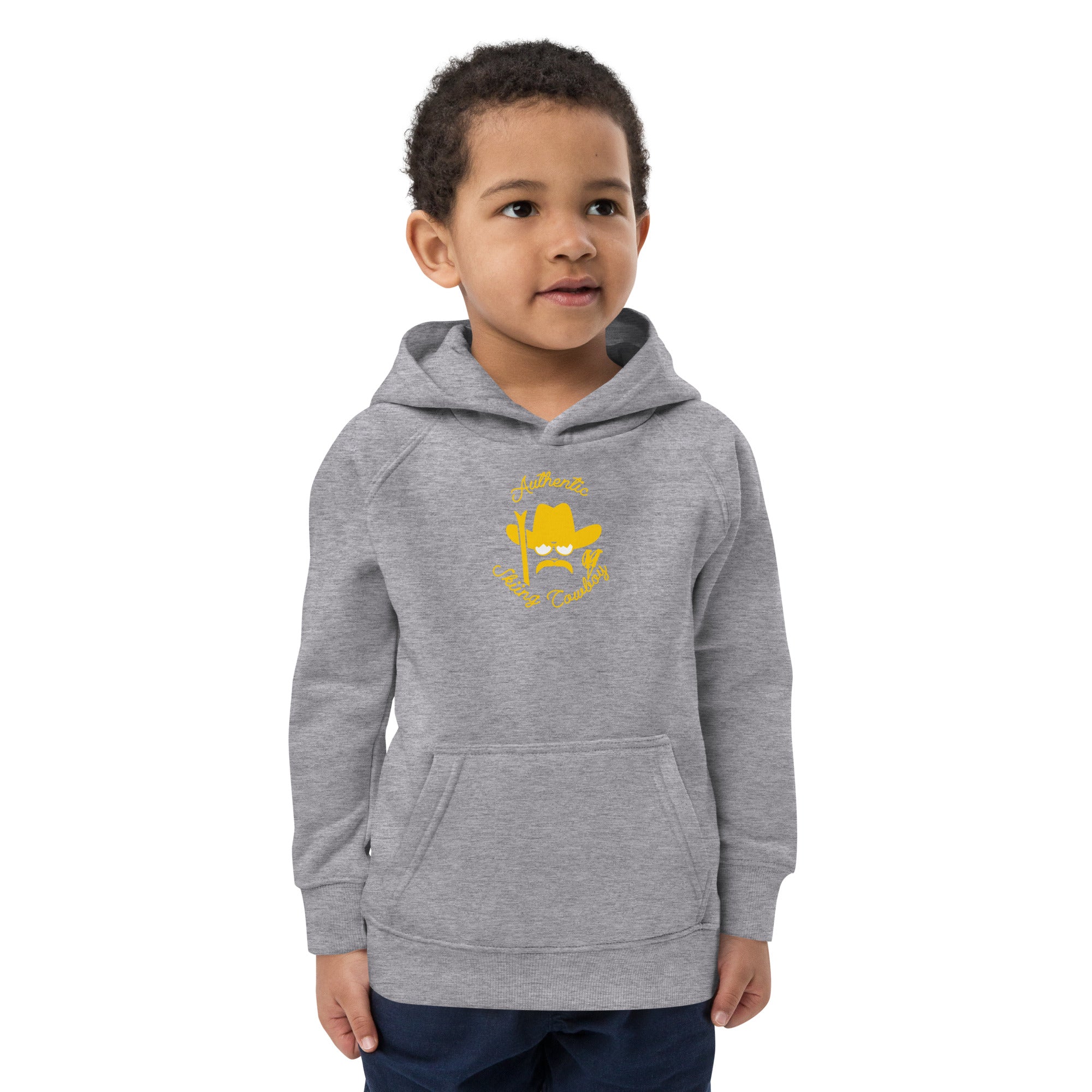 Sweat à capuche écologique pour enfants Authentic Skiing Cowboy