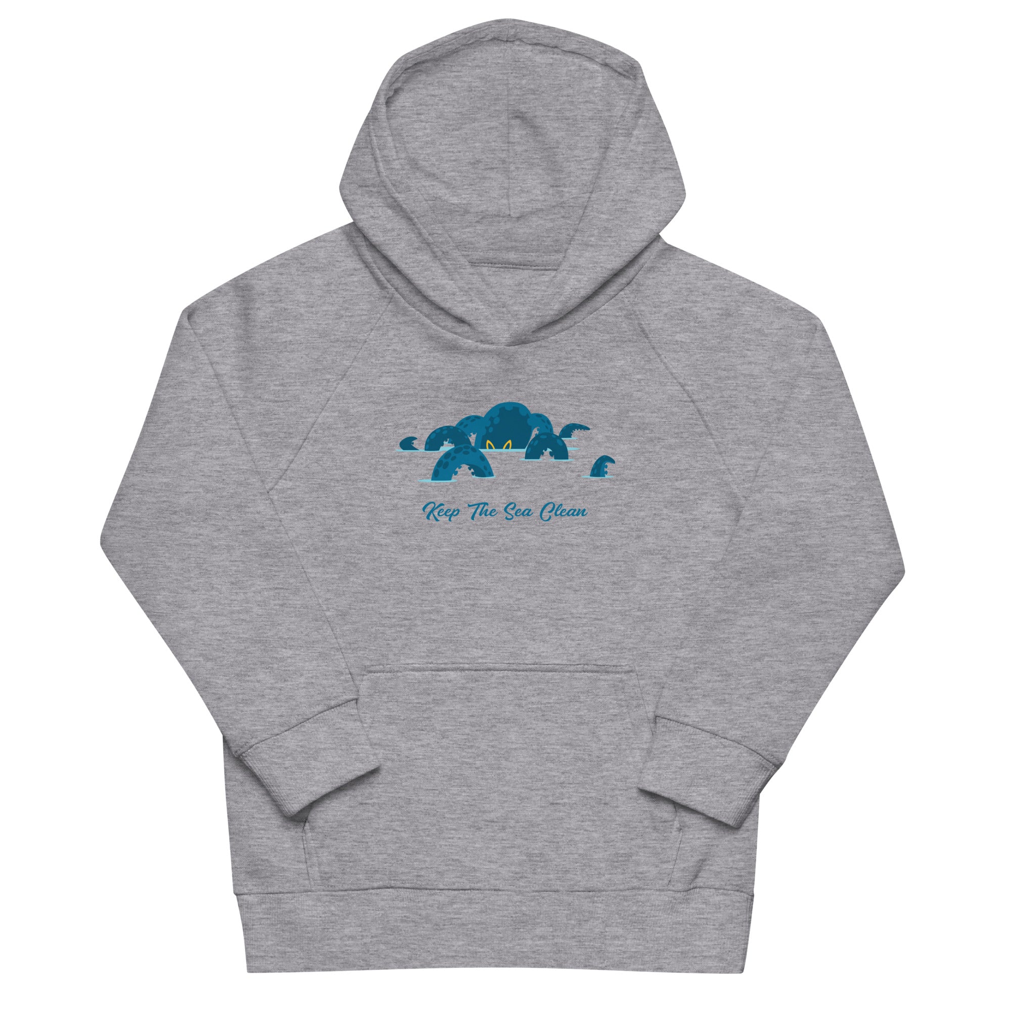 Sweat à capuche écologique pour enfants Octopus Blue