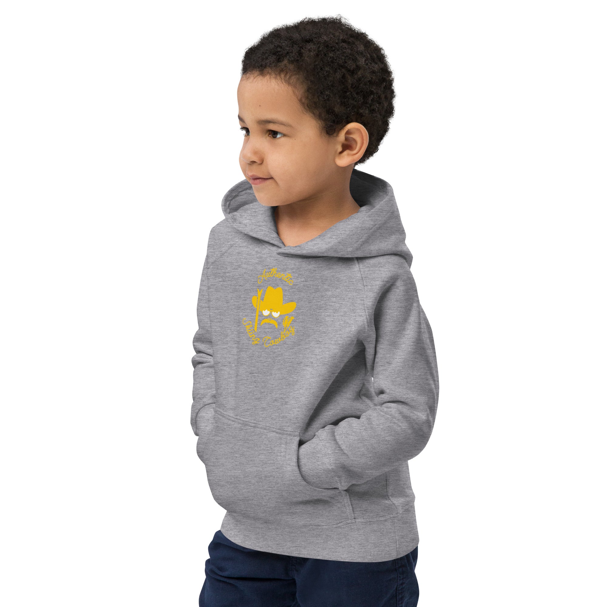 Sweat à capuche écologique pour enfants Authentic Skiing Cowboy