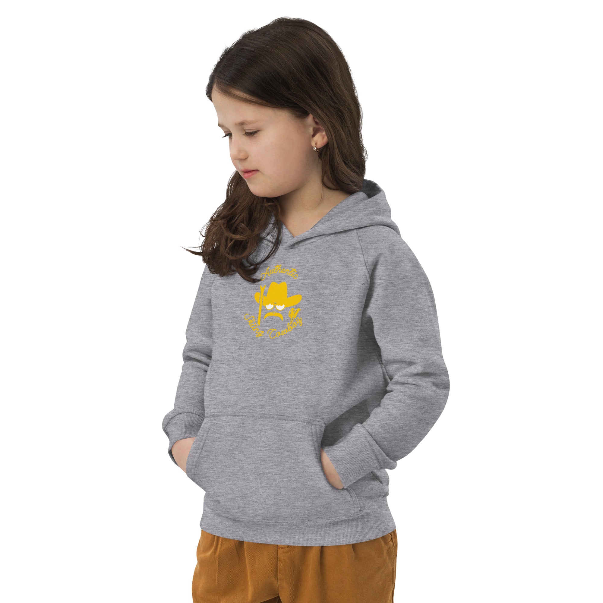 Sweat à capuche écologique pour enfants Authentic Skiing Cowboy