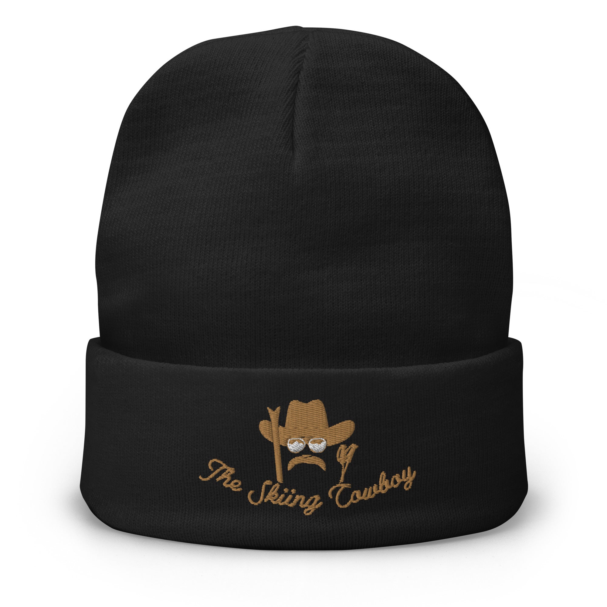 Ribbed beanie The Skiing Cowboy Old Gold