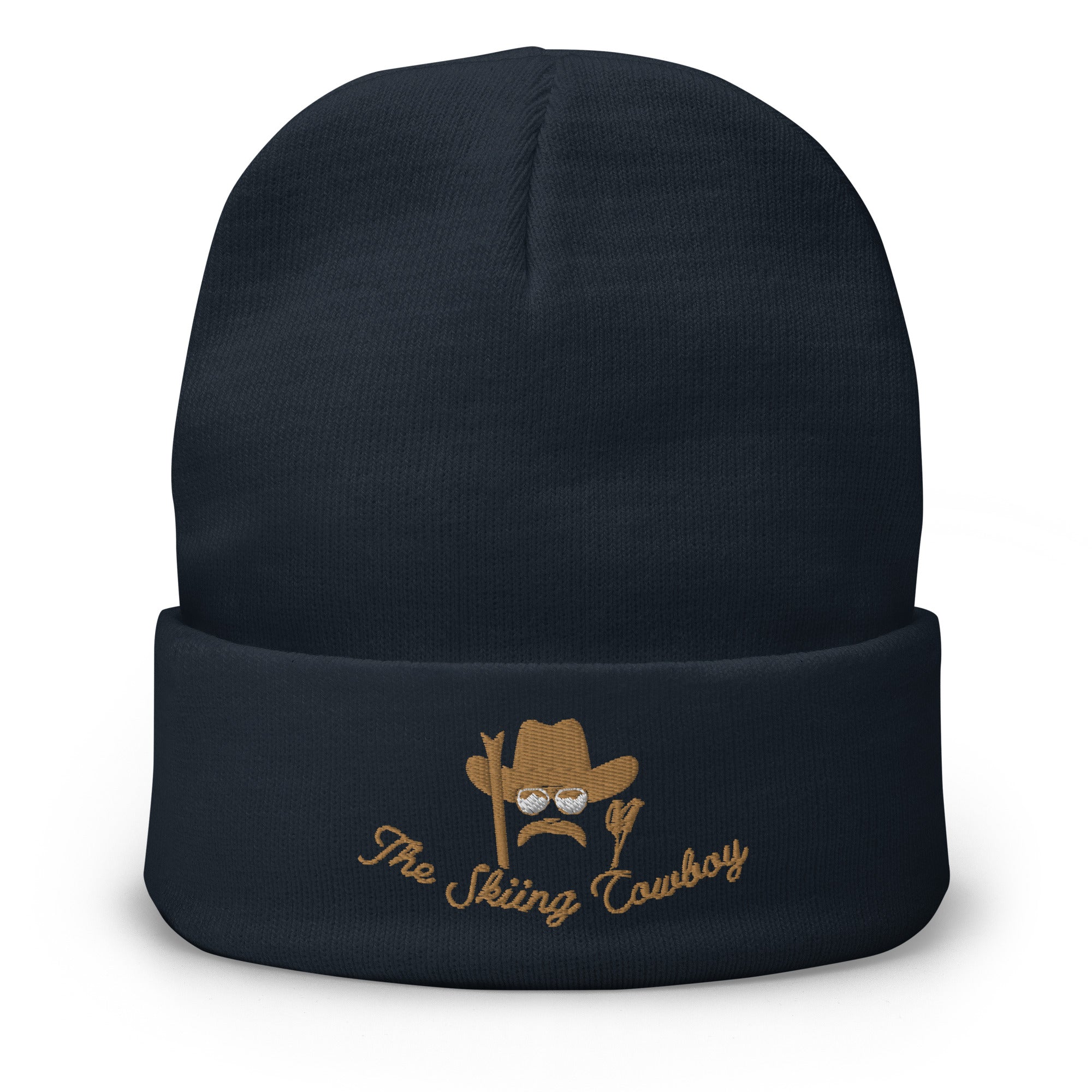 Ribbed beanie The Skiing Cowboy Old Gold