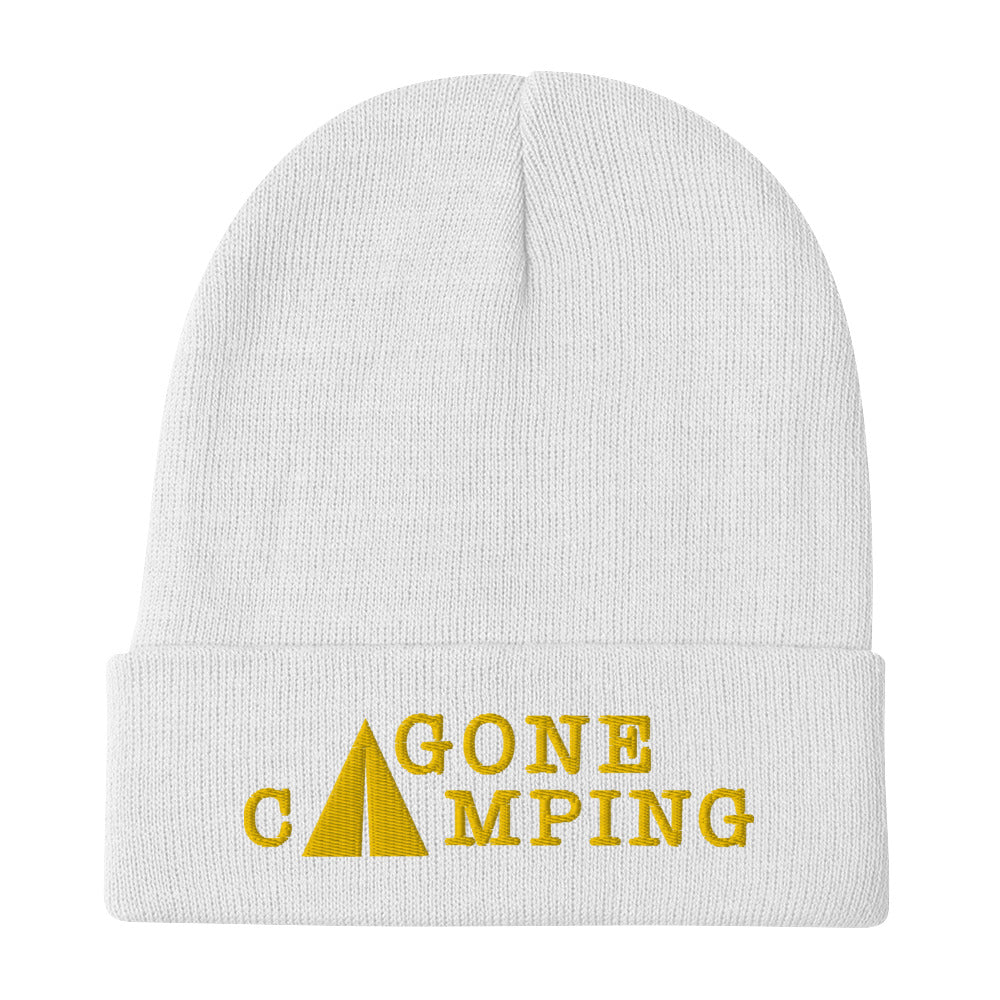 Bonnet en tricot côtelé Gone Camping doré