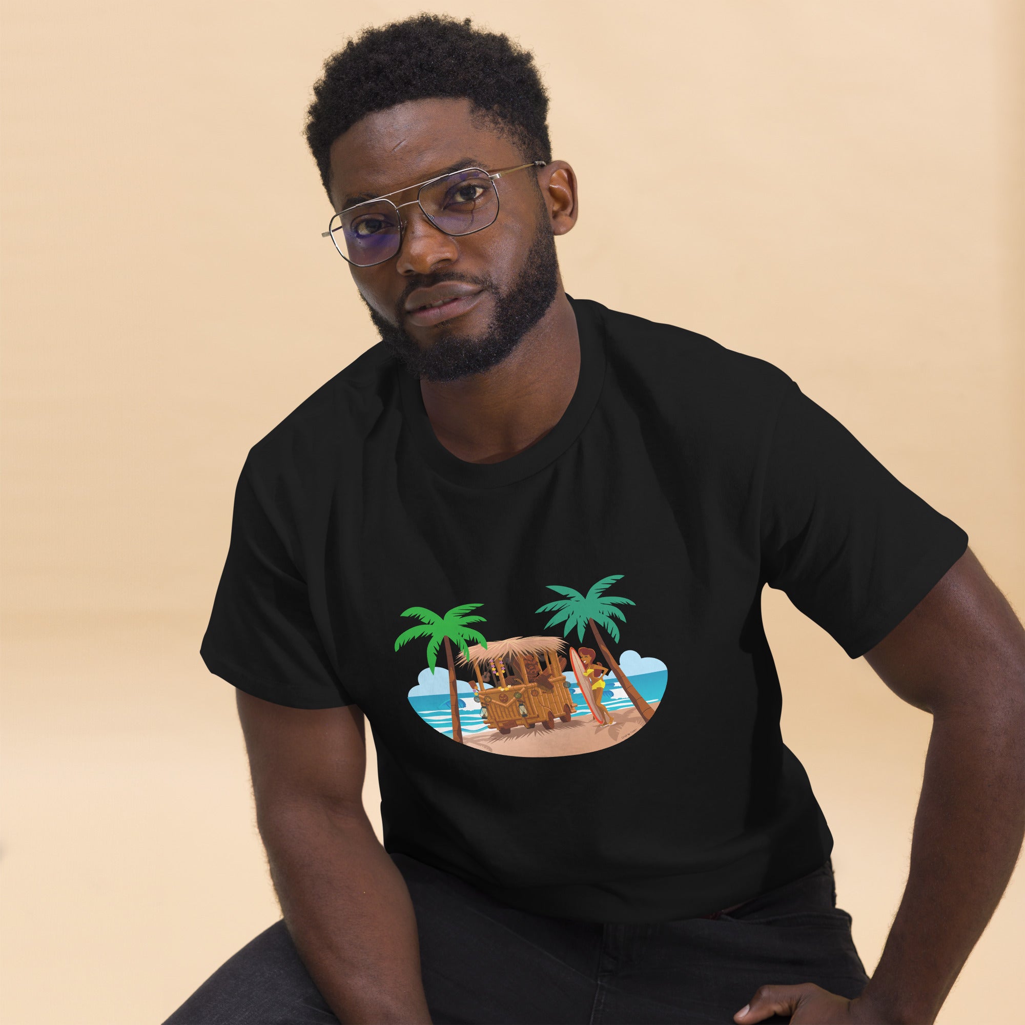 Men's classic tee Tiki Kombi on dark colors