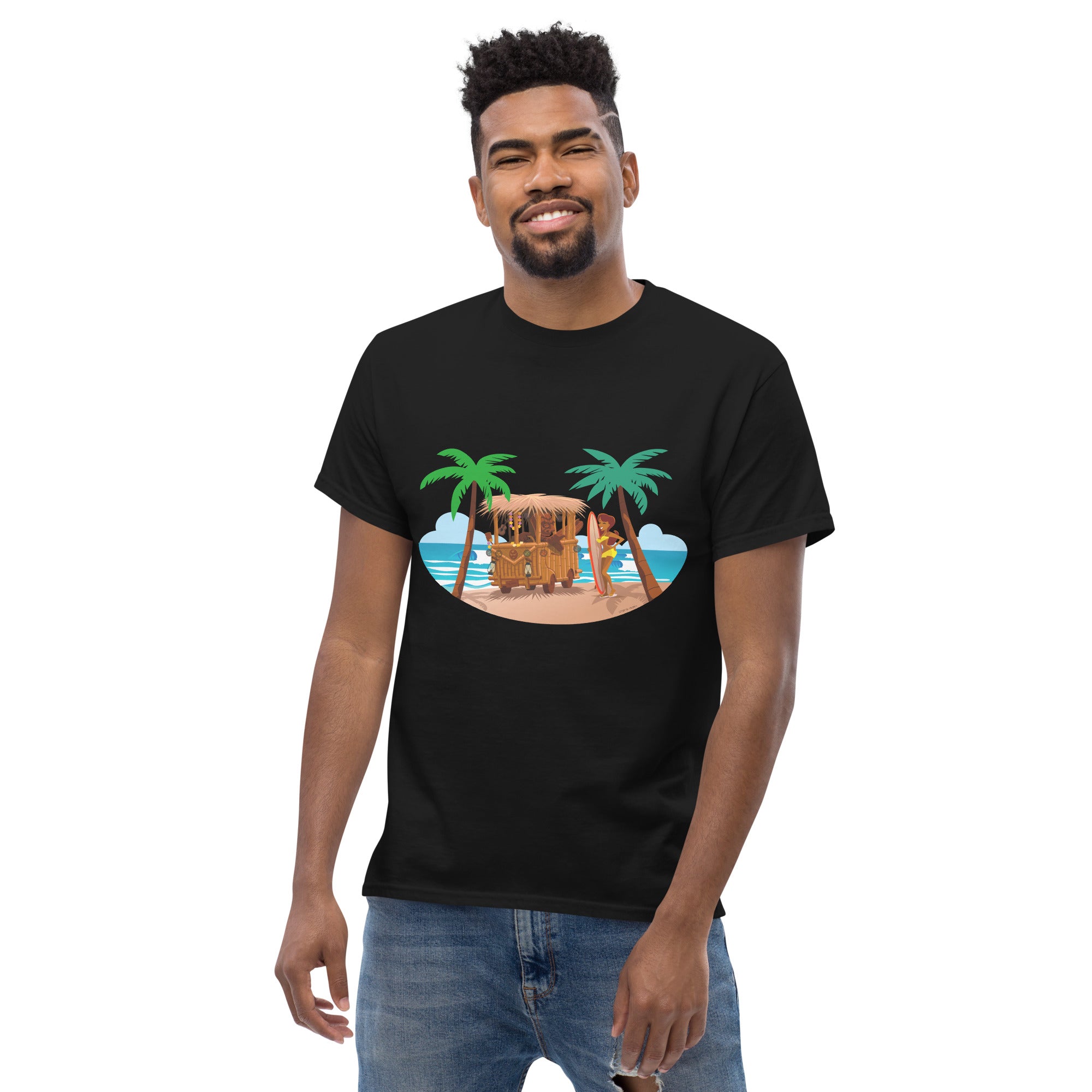 Men's classic tee Tiki Kombi on dark colors