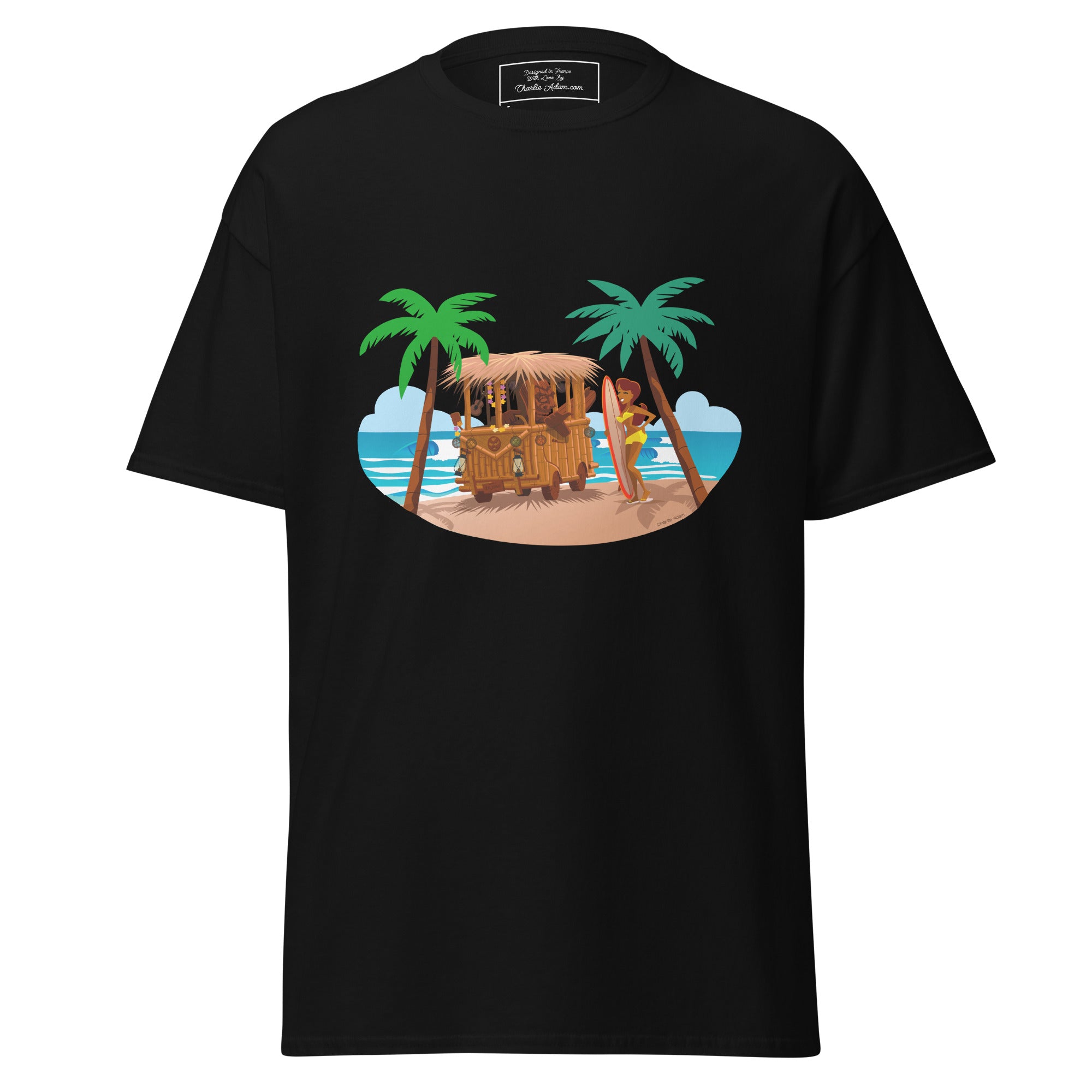 Men's classic tee Tiki Kombi on dark colors