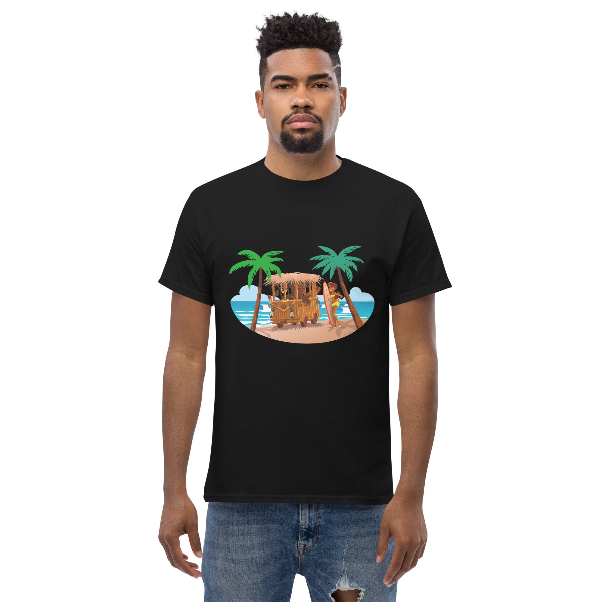 Men's classic tee Tiki Kombi on dark colors