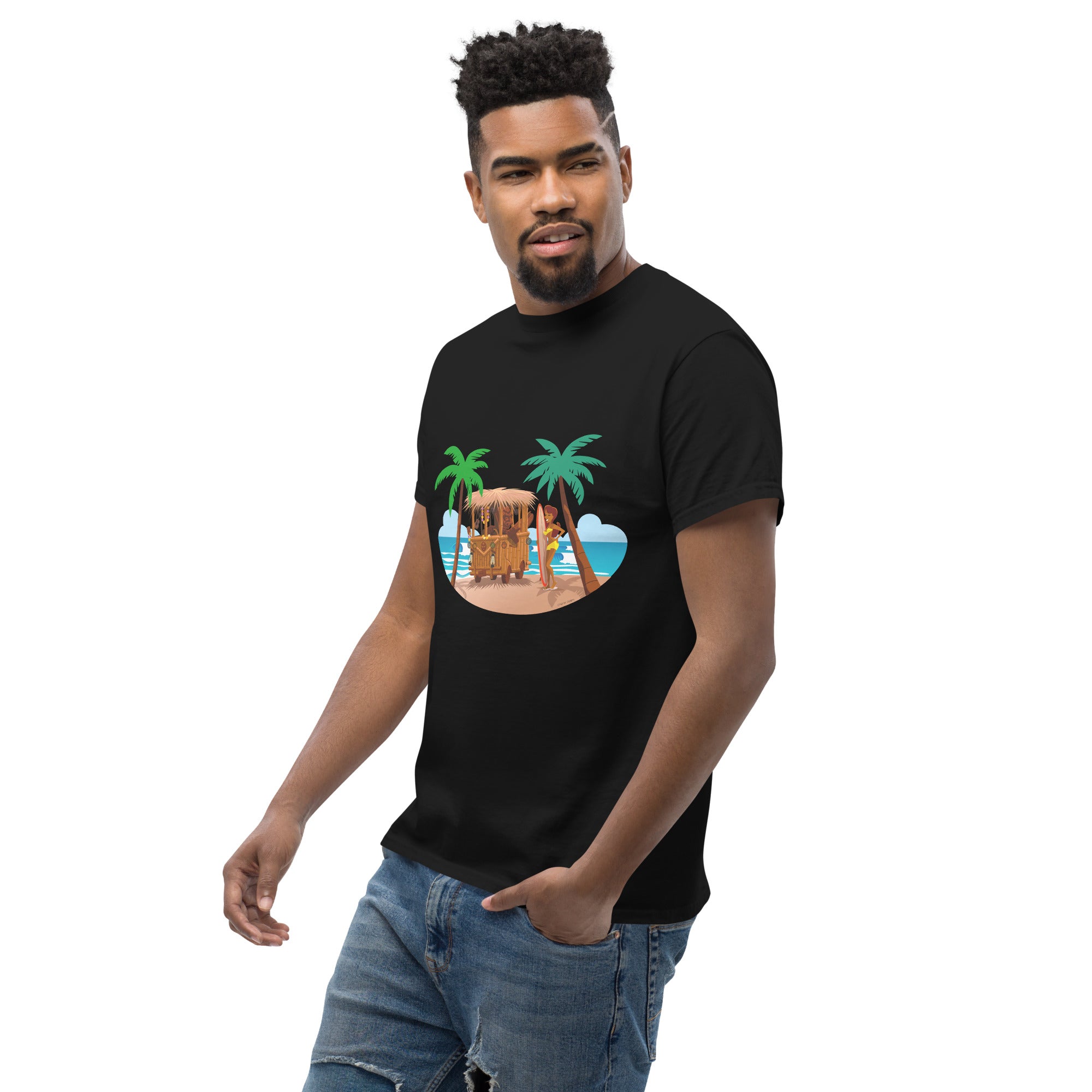 Men's classic tee Tiki Kombi on dark colors