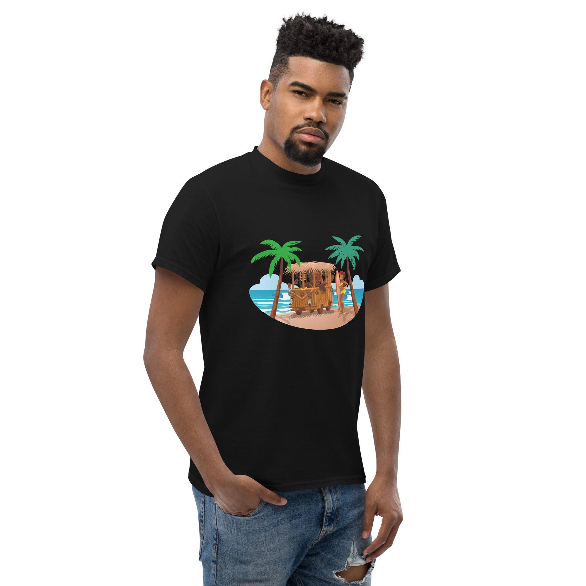 Men's classic tee Tiki Kombi on dark colors