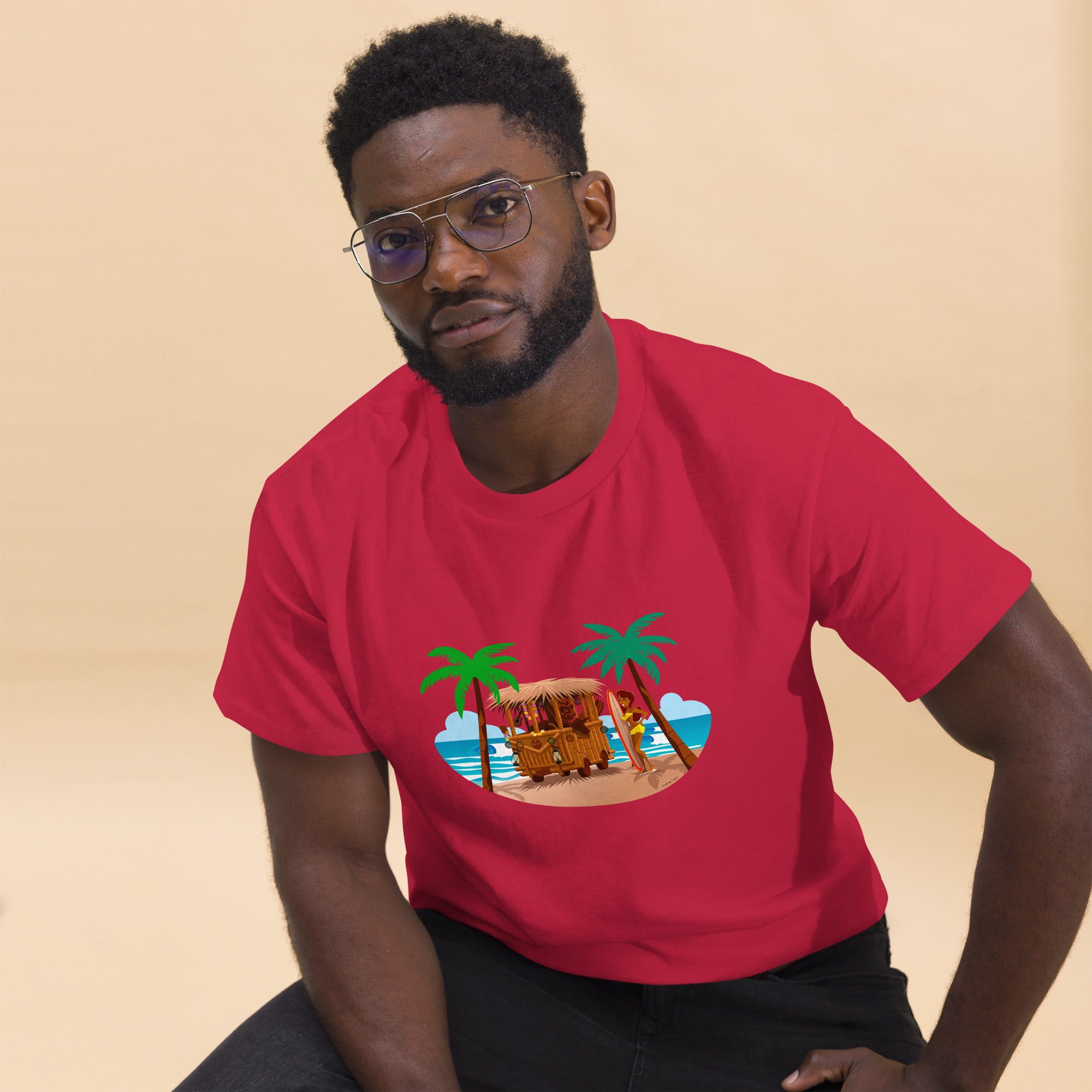 Men's classic tee Tiki Kombi on dark colors
