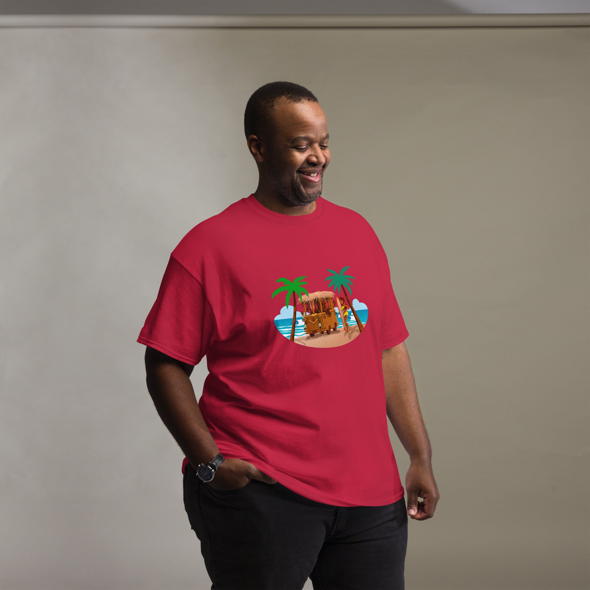 Men's classic tee Tiki Kombi on dark colors
