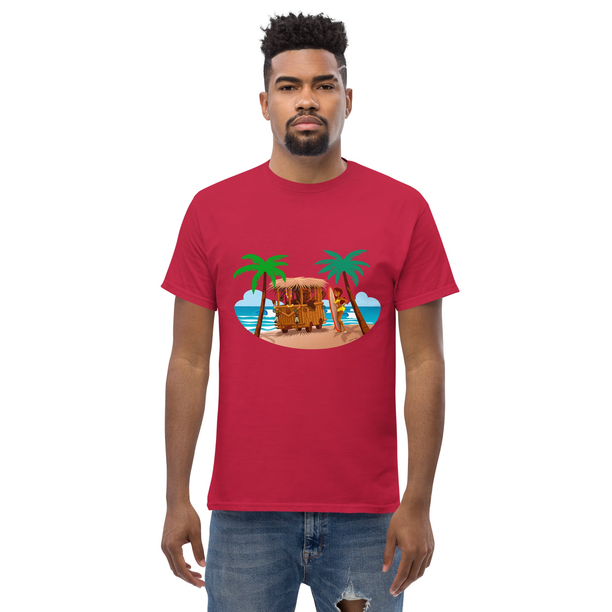 Men's classic tee Tiki Kombi on dark colors