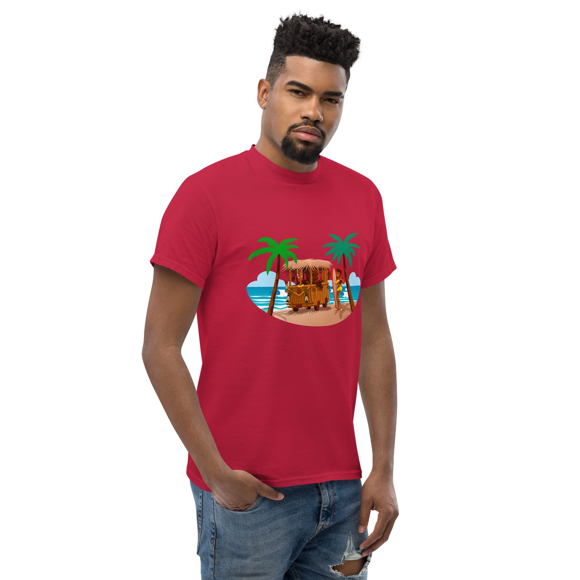 Men's classic tee Tiki Kombi on dark colors