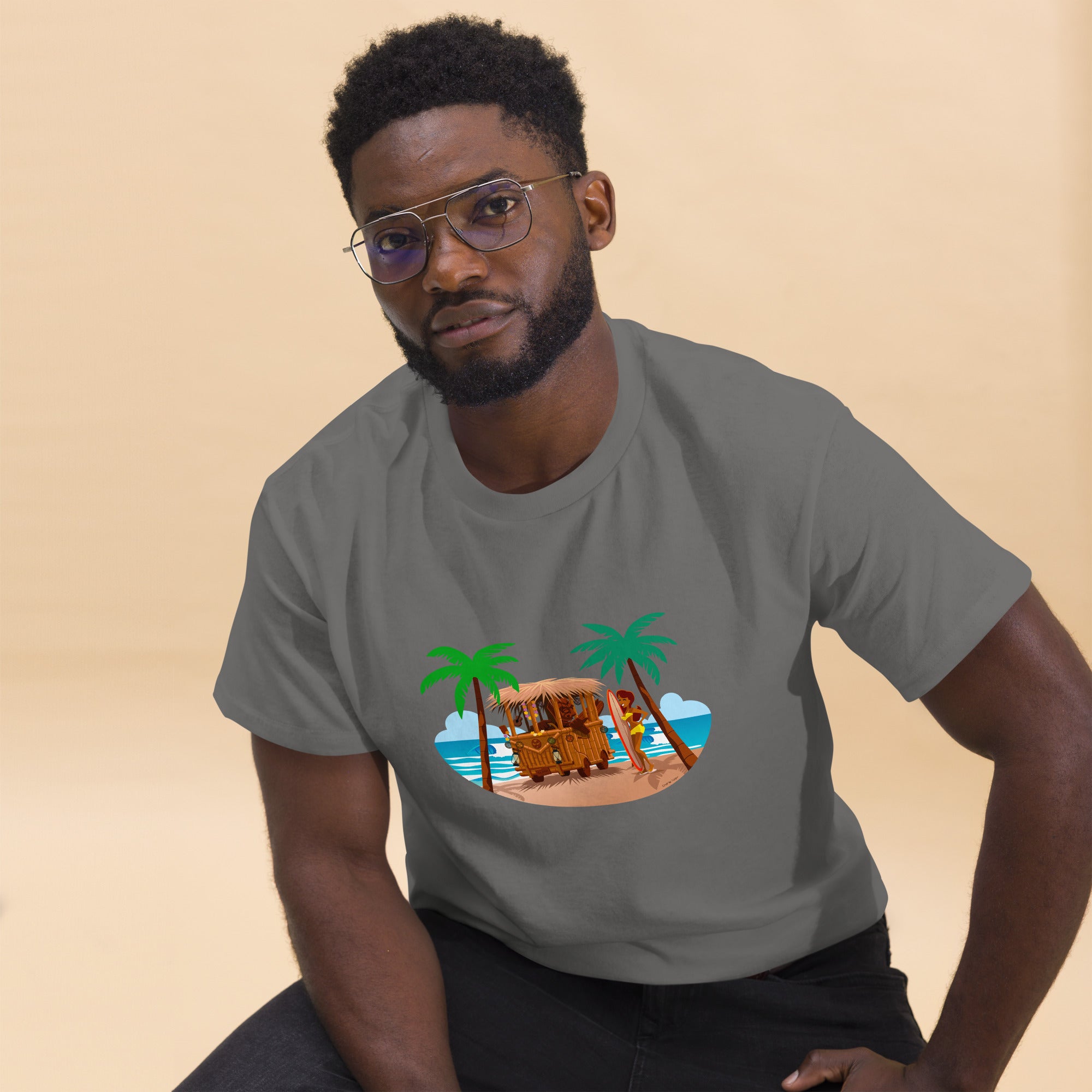 Men's classic tee Tiki Kombi on dark colors