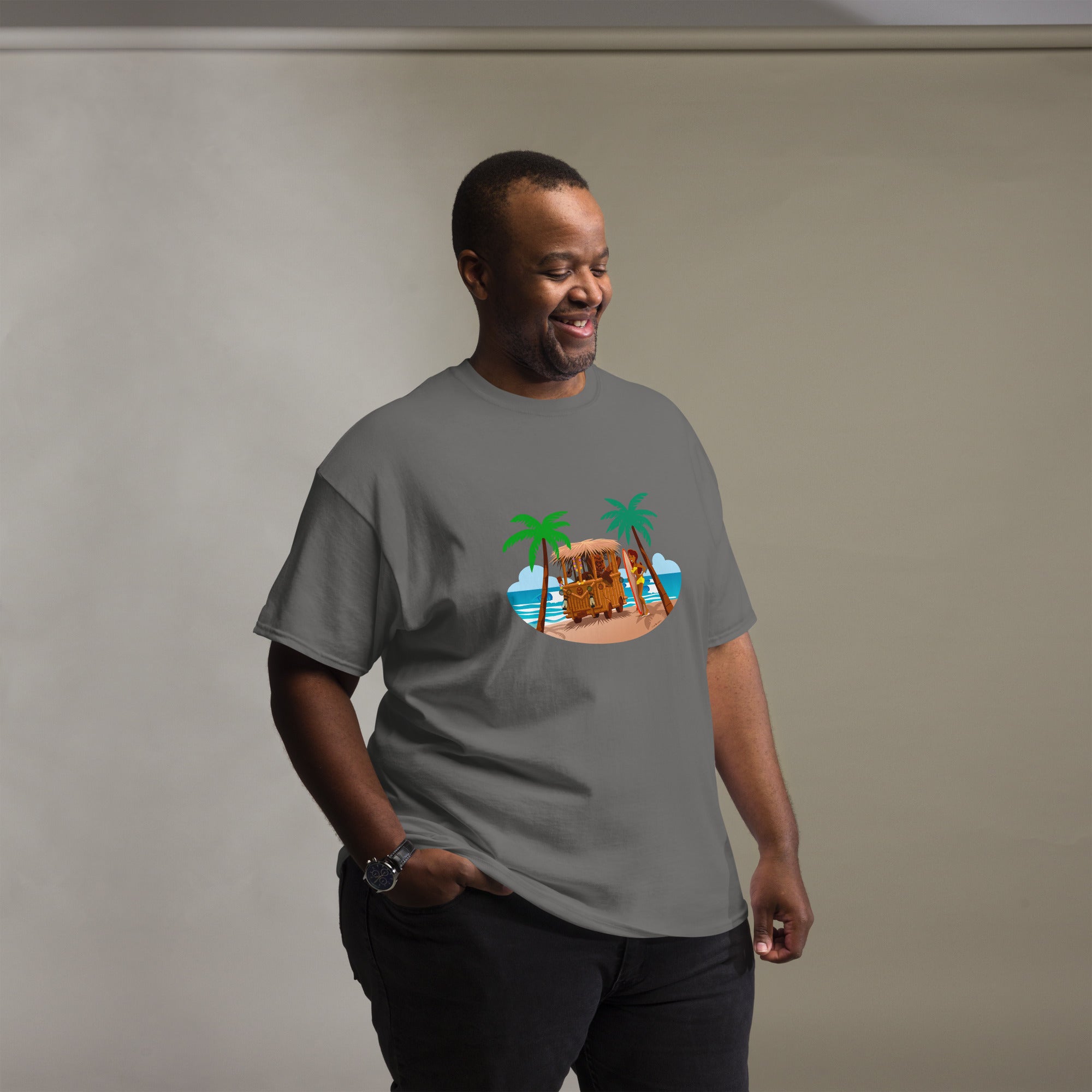 Men's classic tee Tiki Kombi on dark colors