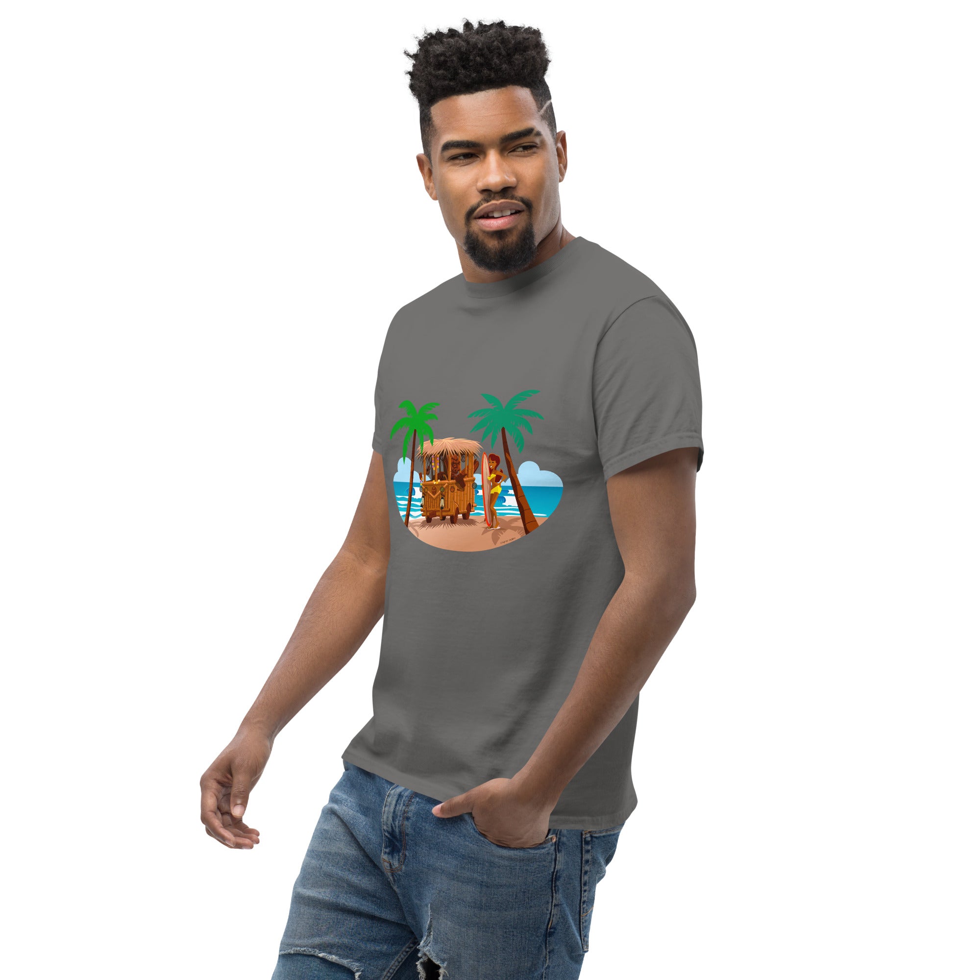 Men's classic tee Tiki Kombi on dark colors
