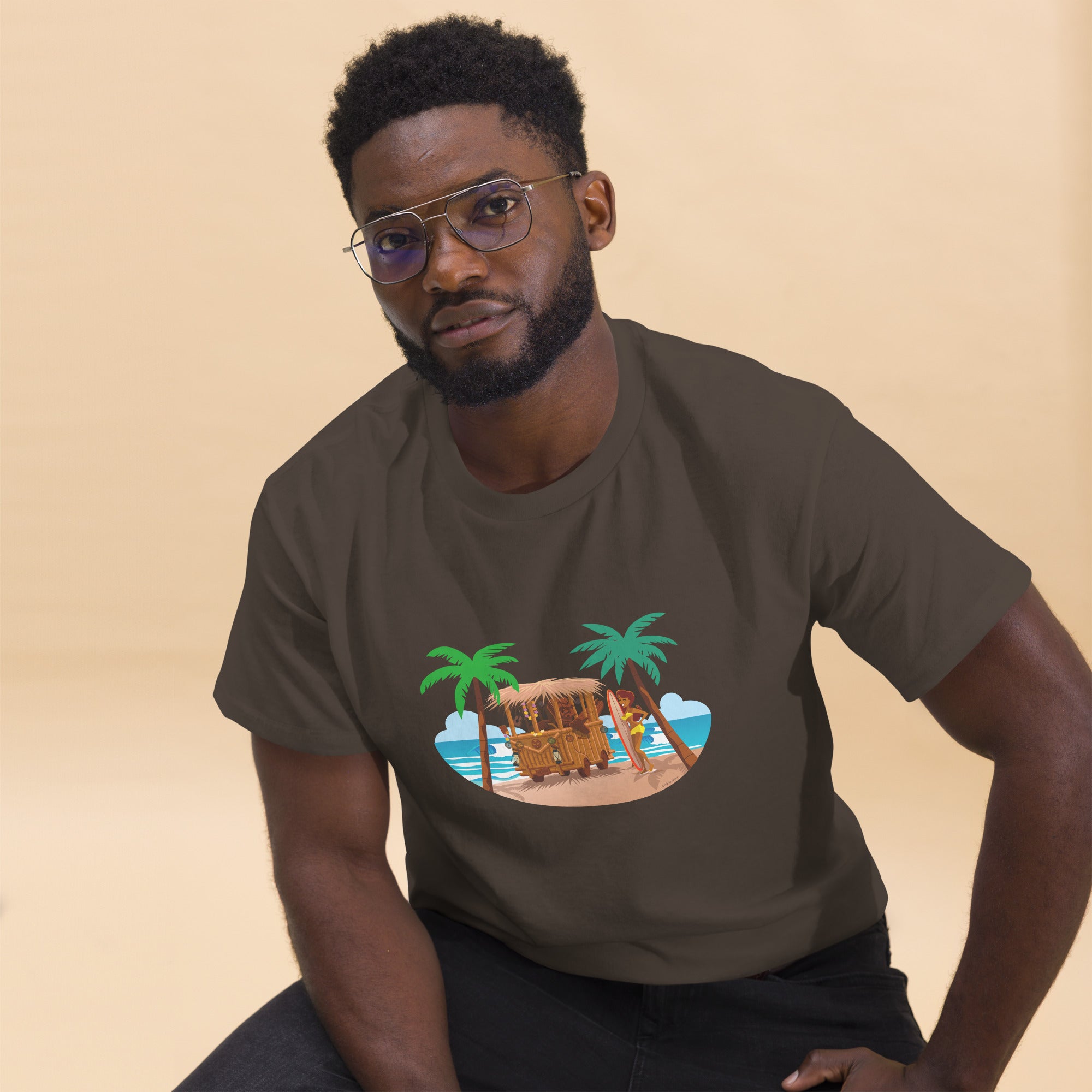 Men's classic tee Tiki Kombi on dark colors