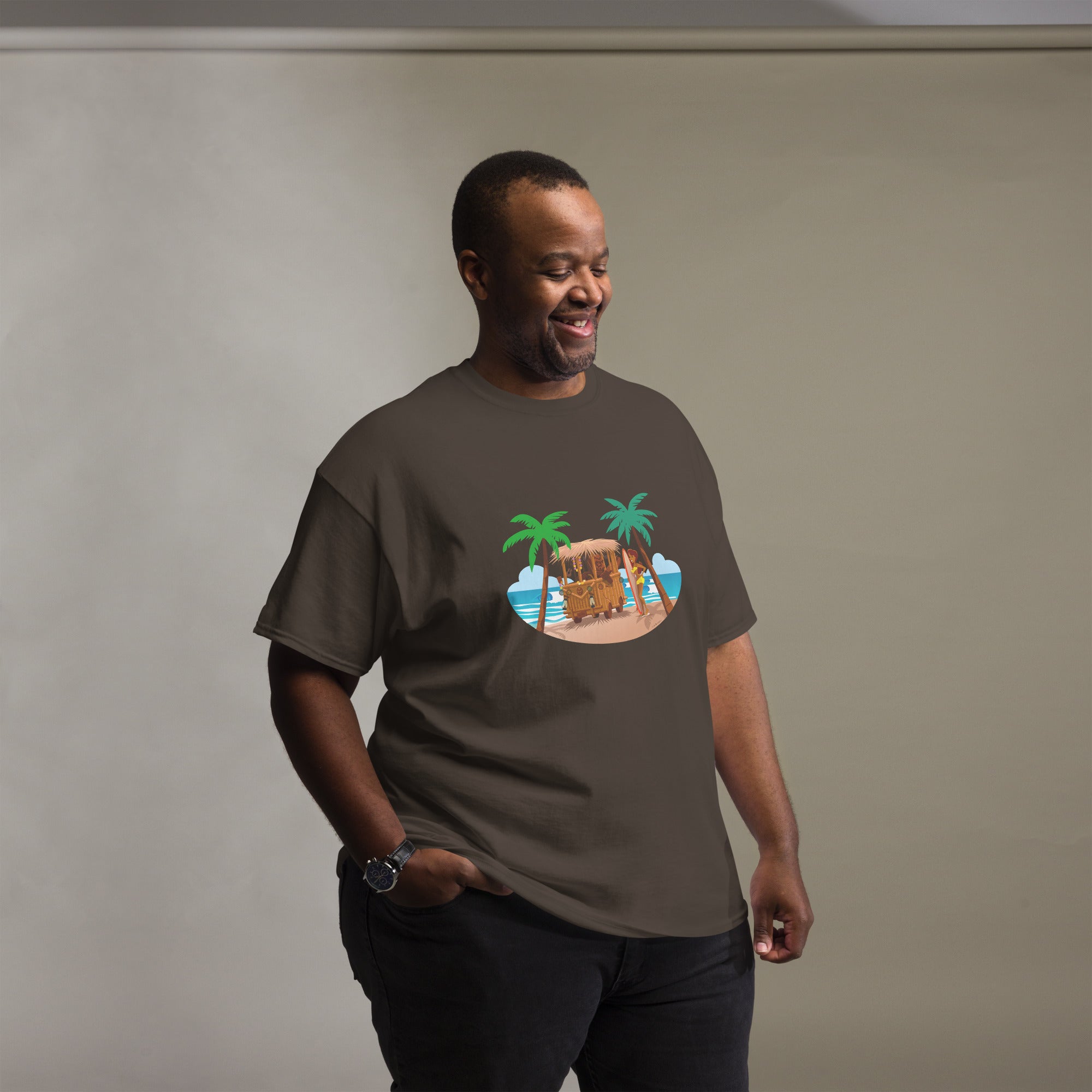 Men's classic tee Tiki Kombi on dark colors