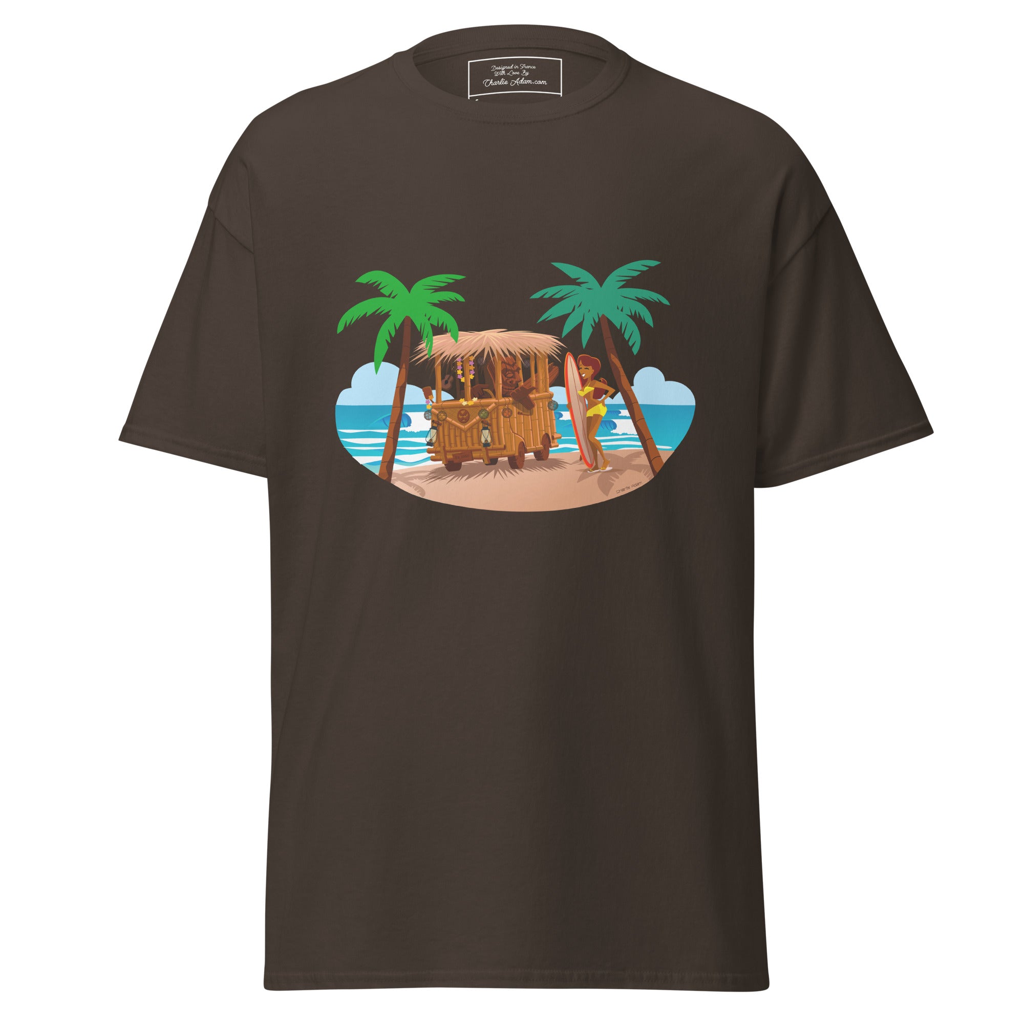 Men's classic tee Tiki Kombi on dark colors