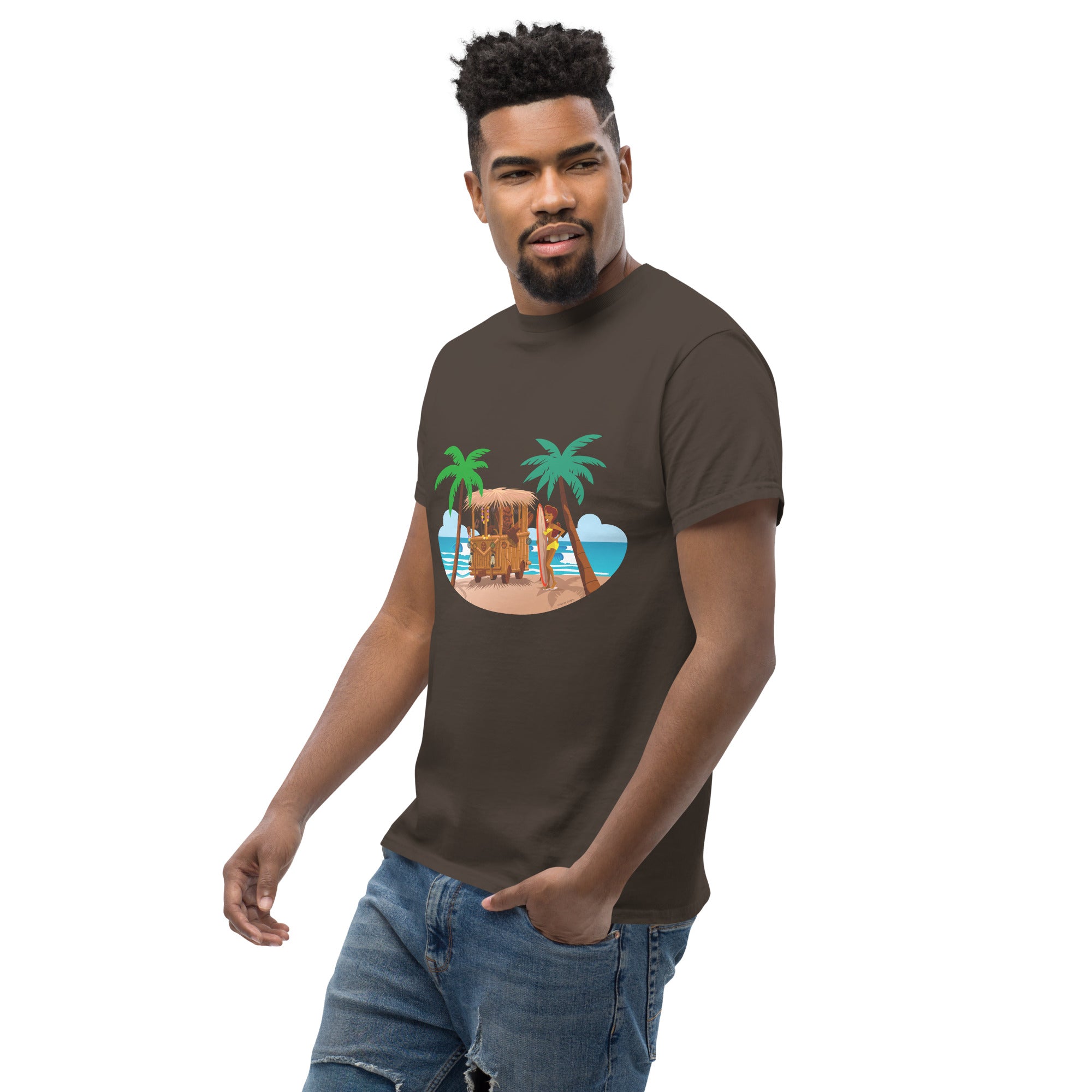 Men's classic tee Tiki Kombi on dark colors
